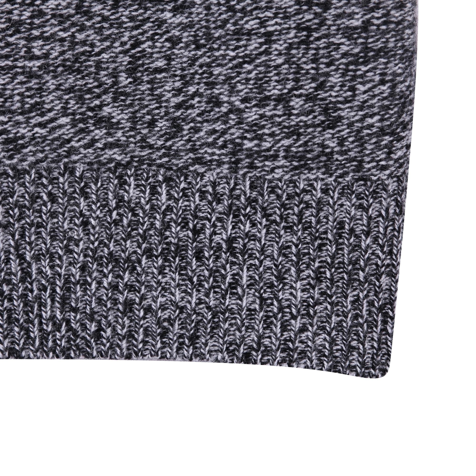 Boys & Girls Black Melange Wool Knitted Sweater - CÉMAROSE | Children's Fashion Store - 4