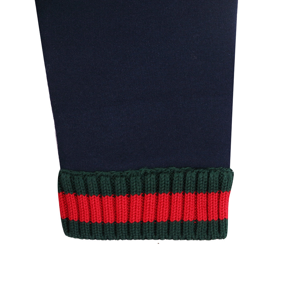 Baby Girls Navy Blue Knitted Flower Trims Sweater - CÉMAROSE | Children's Fashion Store - 5