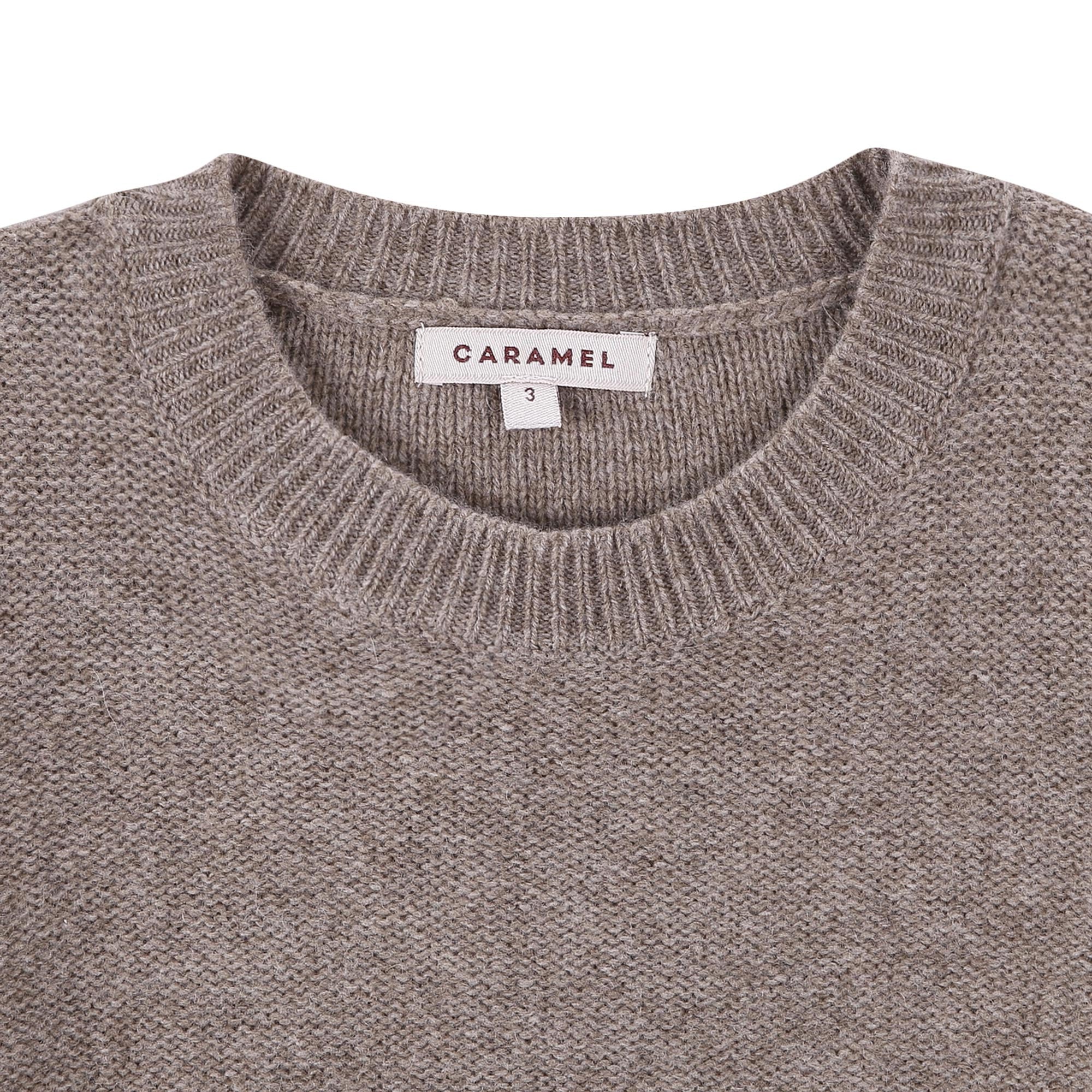 Boys & Girls Grey Wool Knitted Sweater - CÉMAROSE | Children's Fashion Store - 3
