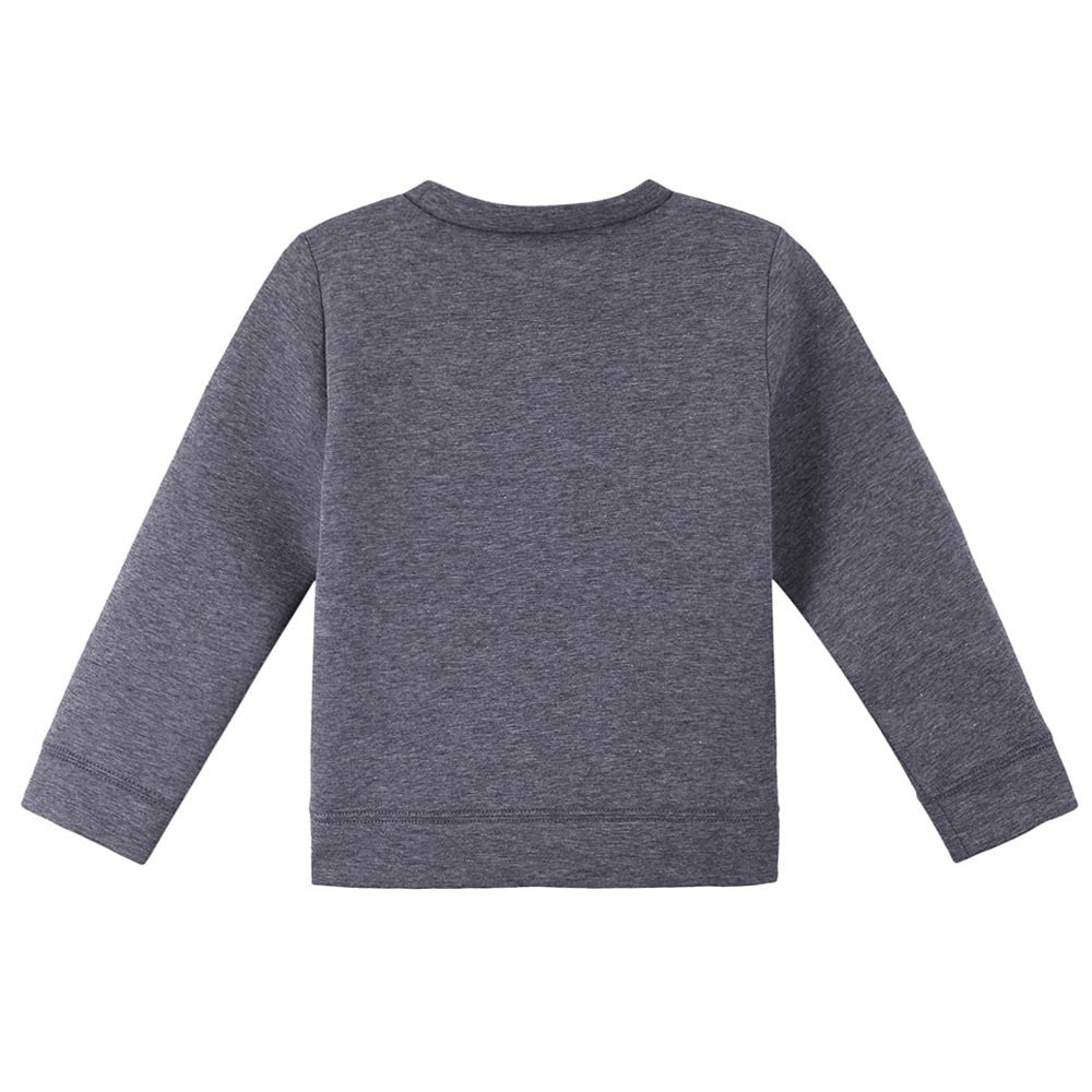 Boys Dark Grey Dog Printed Trims Cotton Sweatshirt - CÉMAROSE | Children's Fashion Store - 2