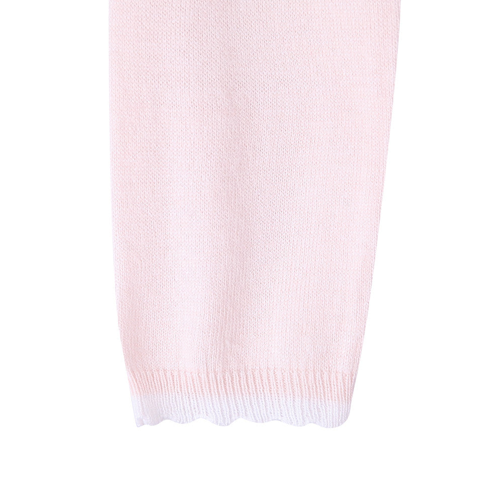 Baby Girls Pale Pink Knitted Dress - CÉMAROSE | Children's Fashion Store - 6
