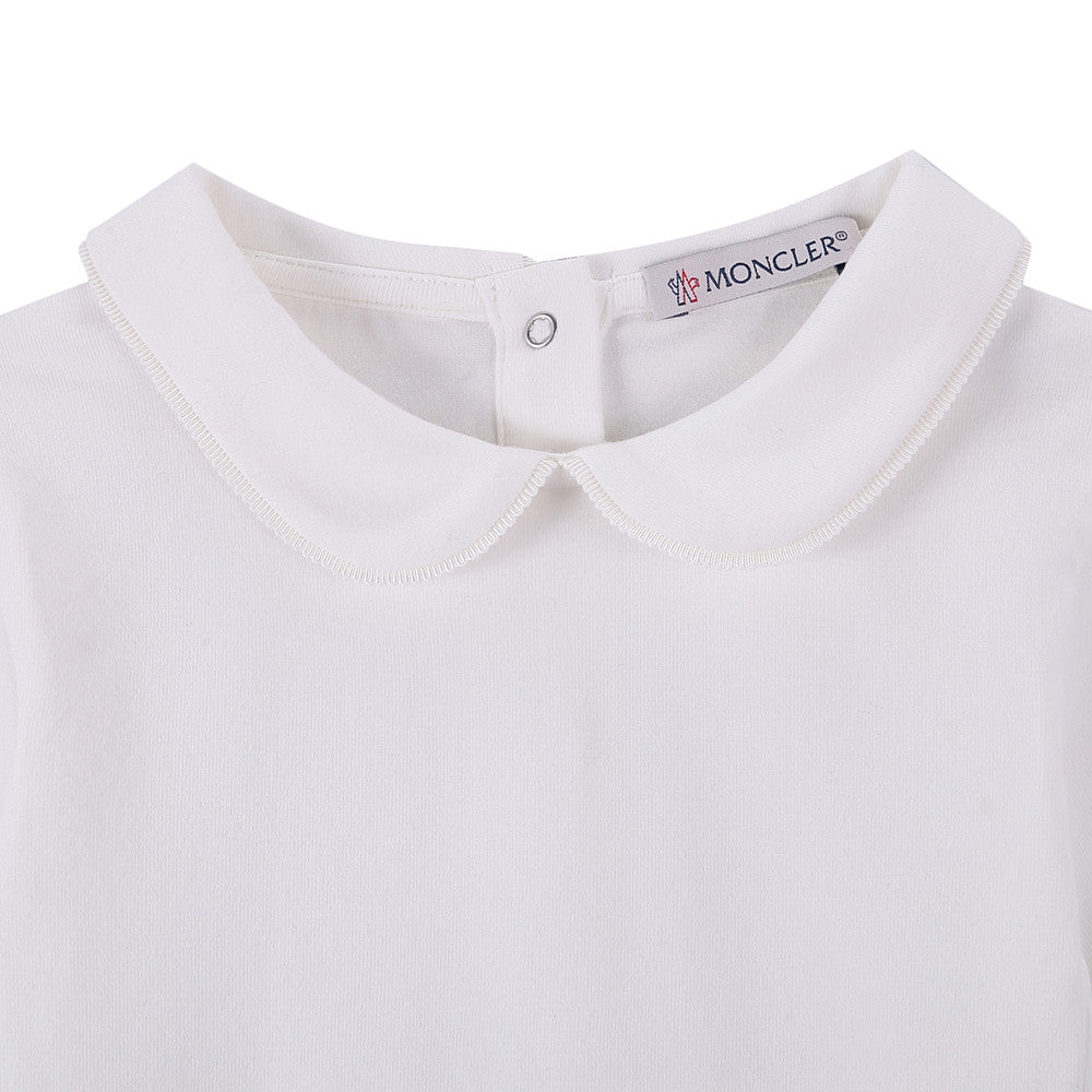 Baby Girls Ivory Crew Collar Cotton Blouse - CÉMAROSE | Children's Fashion Store - 3