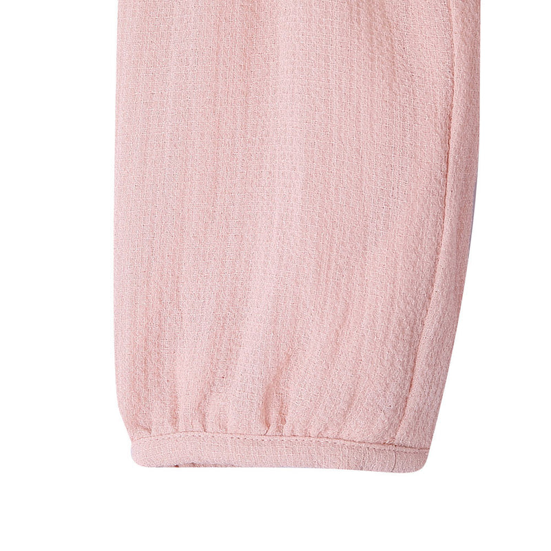 Girls Pink Lace Trims Rib Cuffs Dress - CÉMAROSE | Children's Fashion Store - 5