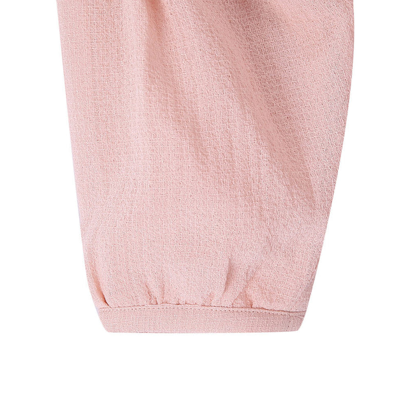 Baby Girls Pink Lace Trims Rib Cuffs Dress - CÉMAROSE | Children's Fashion Store - 5