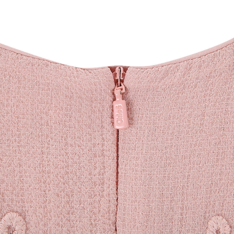 Baby Girls Pink Lace Trims Rib Cuffs Dress - CÉMAROSE | Children's Fashion Store - 6