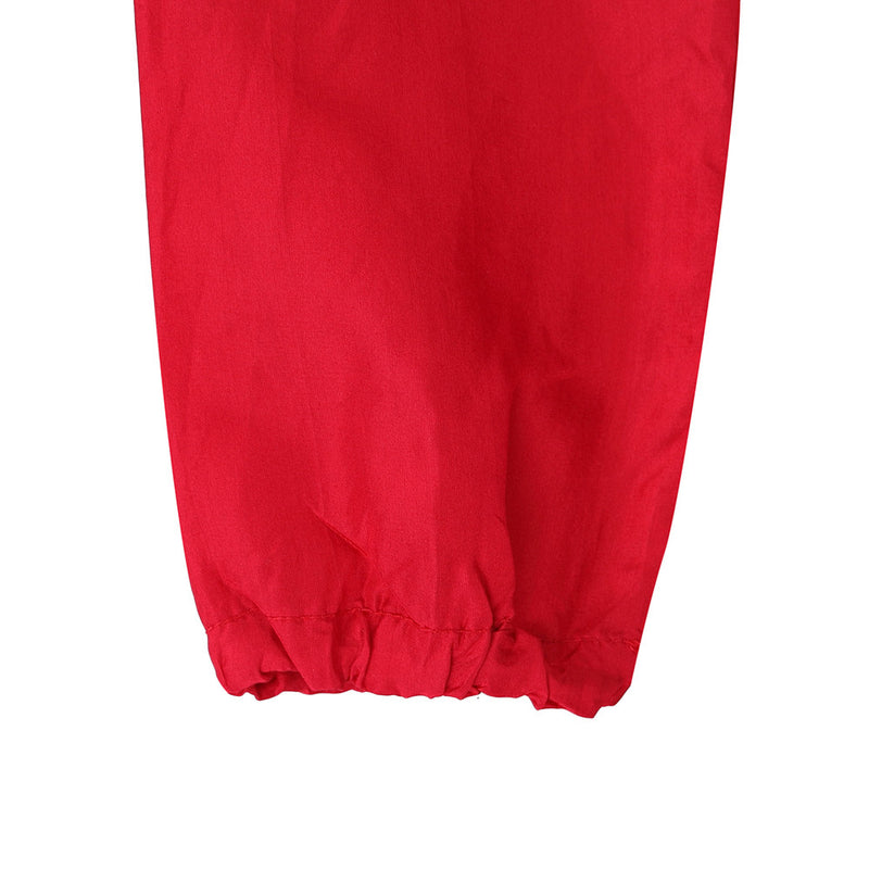 Girls Red Frill Trims Silk Blouse - CÉMAROSE | Children's Fashion Store - 4