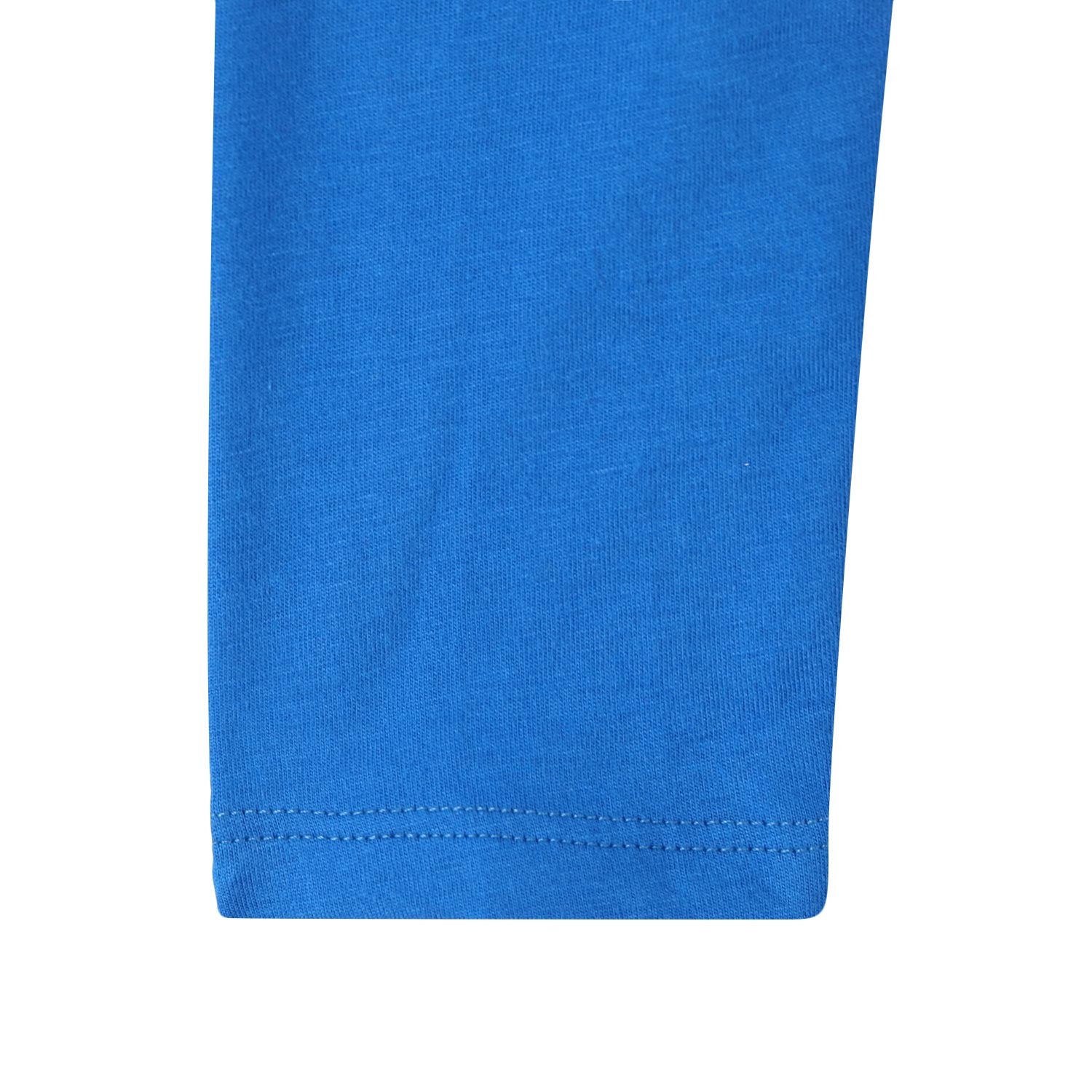 Boys Blue Zebra Printed Trims Cotton T-Shirt - CÉMAROSE | Children's Fashion Store - 4