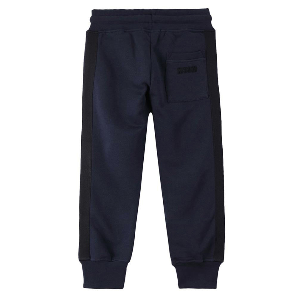 Boys Navy Blue Ribbed Cuffs Cotton Trouser - CÉMAROSE | Children's Fashion Store - 2