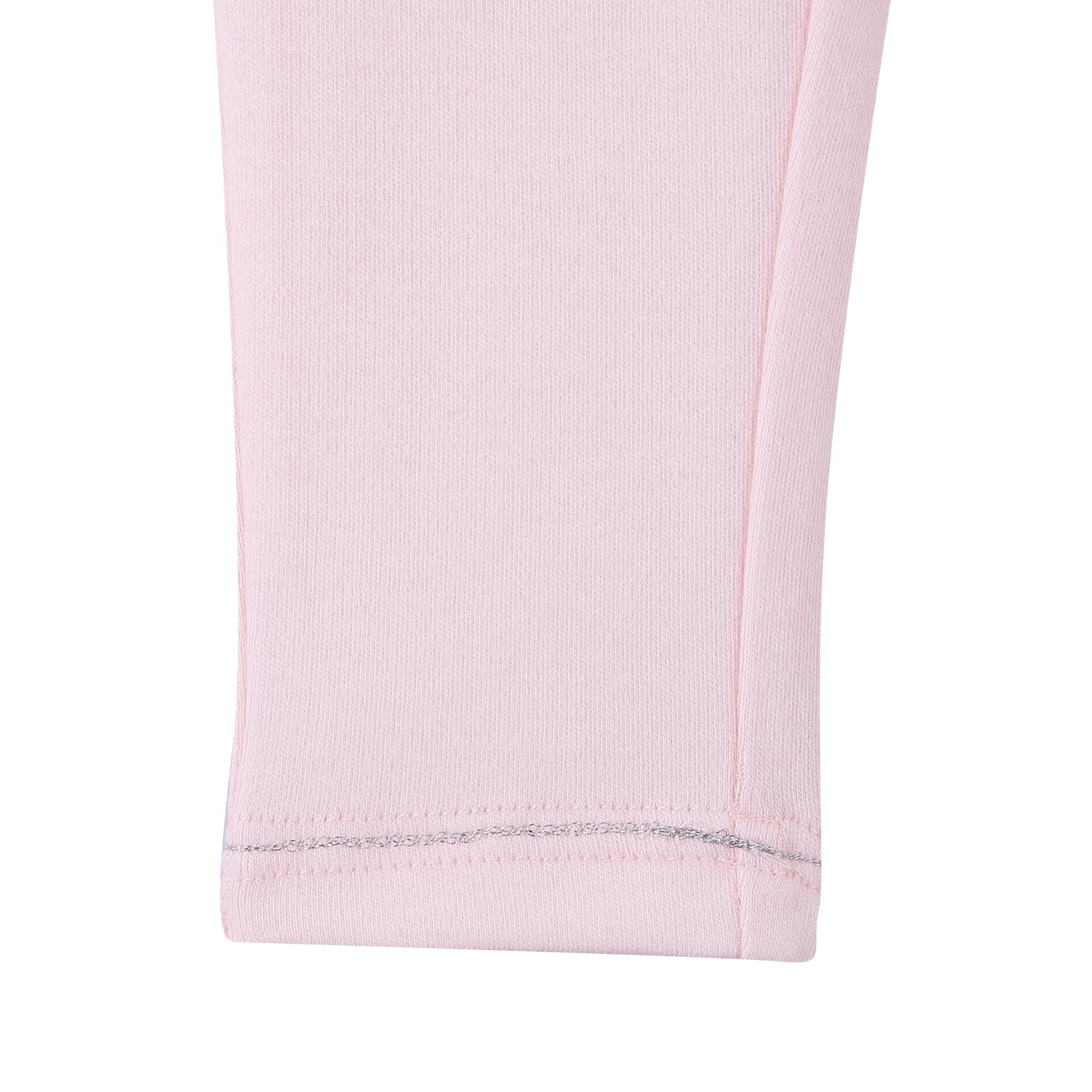 Baby Girls Pale Pink Cotton Bow Trims Trouser - CÉMAROSE | Children's Fashion Store - 5