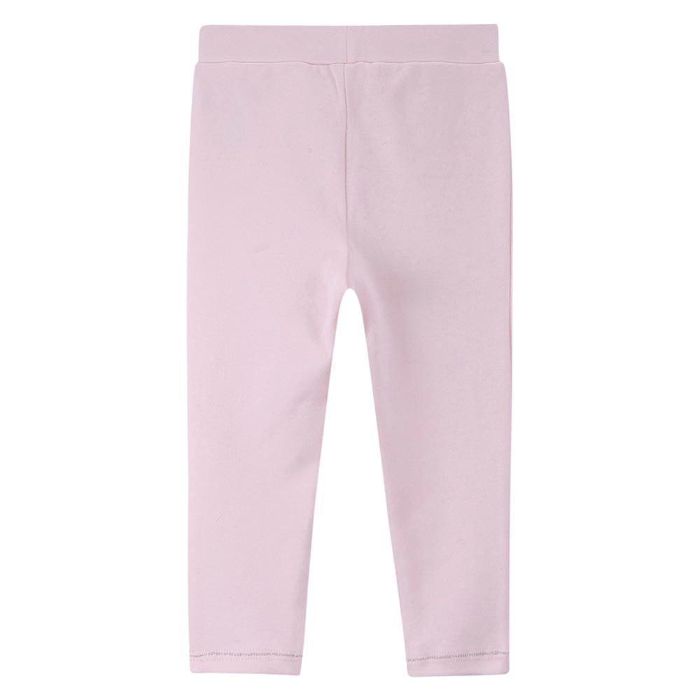Baby Girls Pale Pink Cotton Bow Trims Trouser - CÉMAROSE | Children's Fashion Store - 2