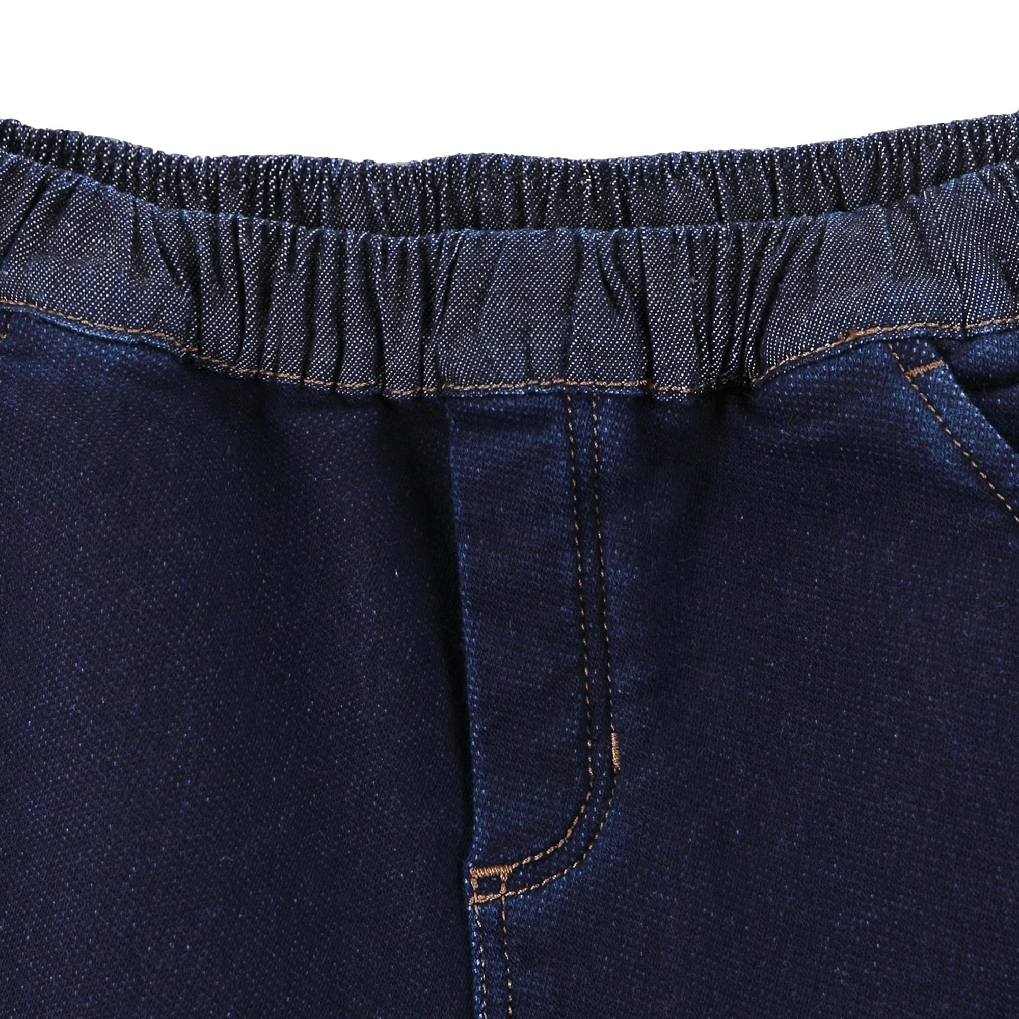 Baby Boys Navy Blue Ribbed Cotton Trouser - CÉMAROSE | Children's Fashion Store - 4