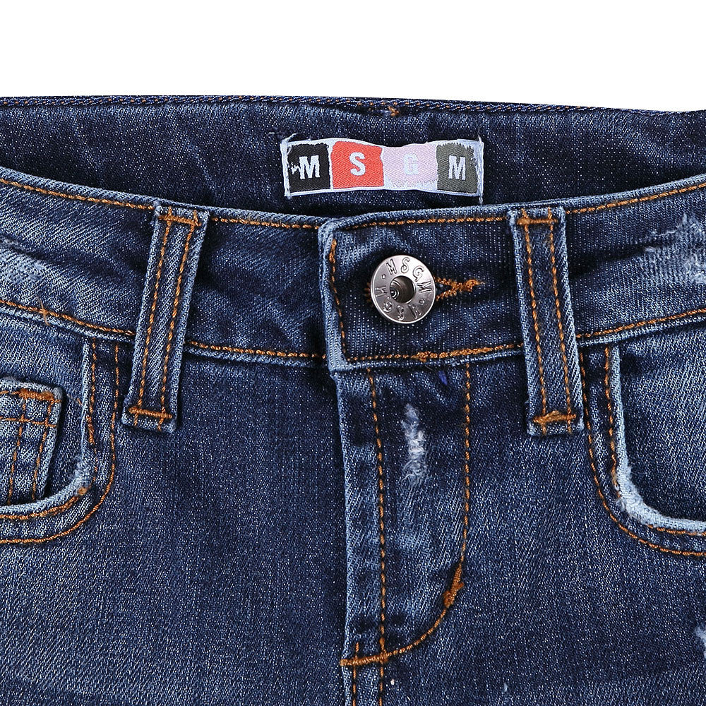 Boys Blue Denim Cotton Jeans - CÉMAROSE | Children's Fashion Store - 3