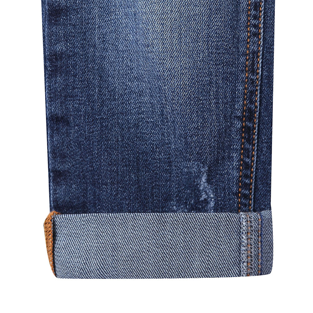 Boys Blue Denim Cotton Jeans - CÉMAROSE | Children's Fashion Store - 4