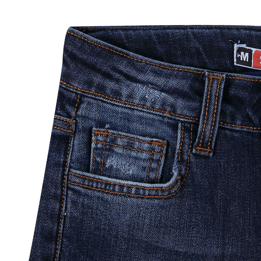 Boys Blue Denim Cotton Jeans - CÉMAROSE | Children's Fashion Store - 5