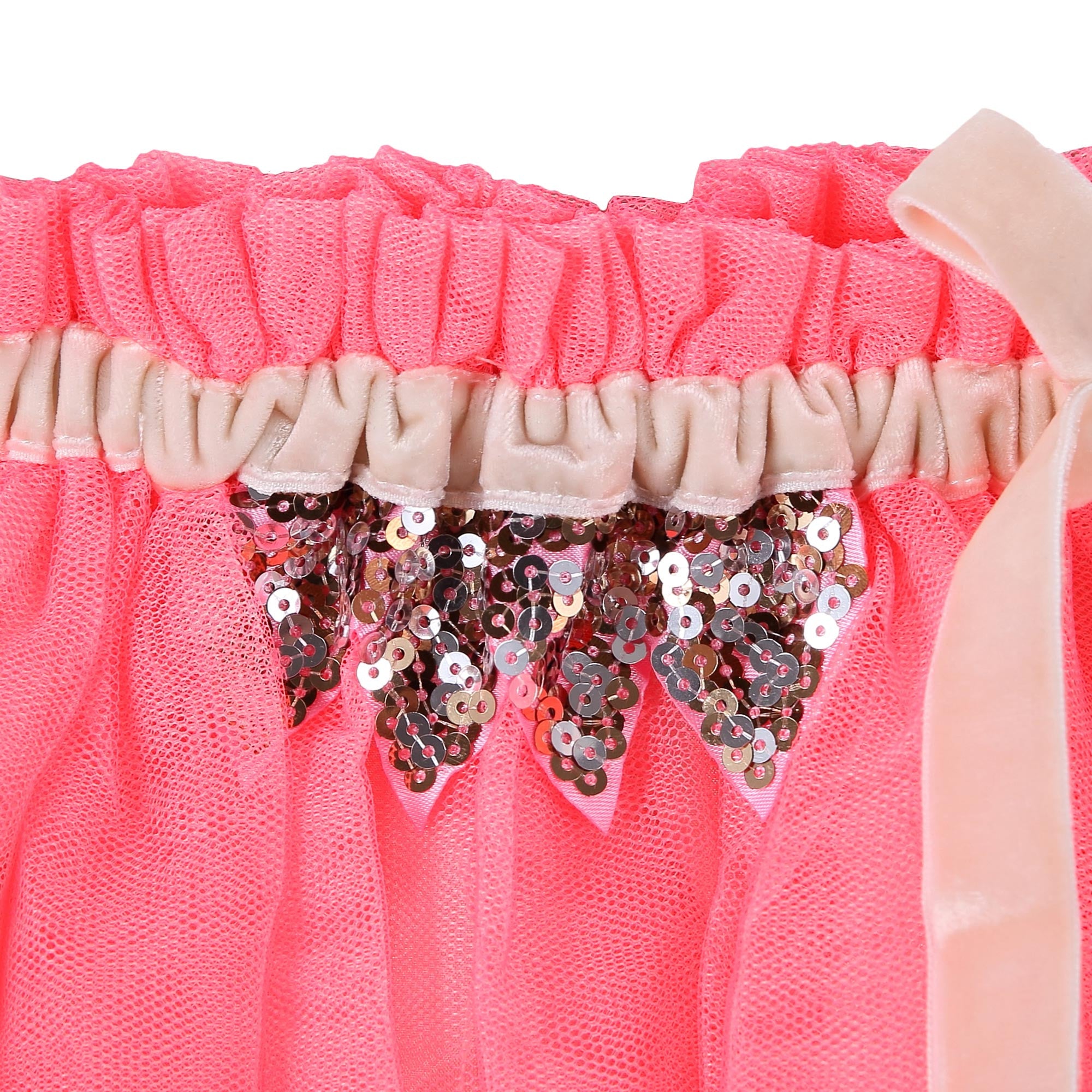 Girls Pink Boe Ribbon Tulle Skirt - CÉMAROSE | Children's Fashion Store - 4