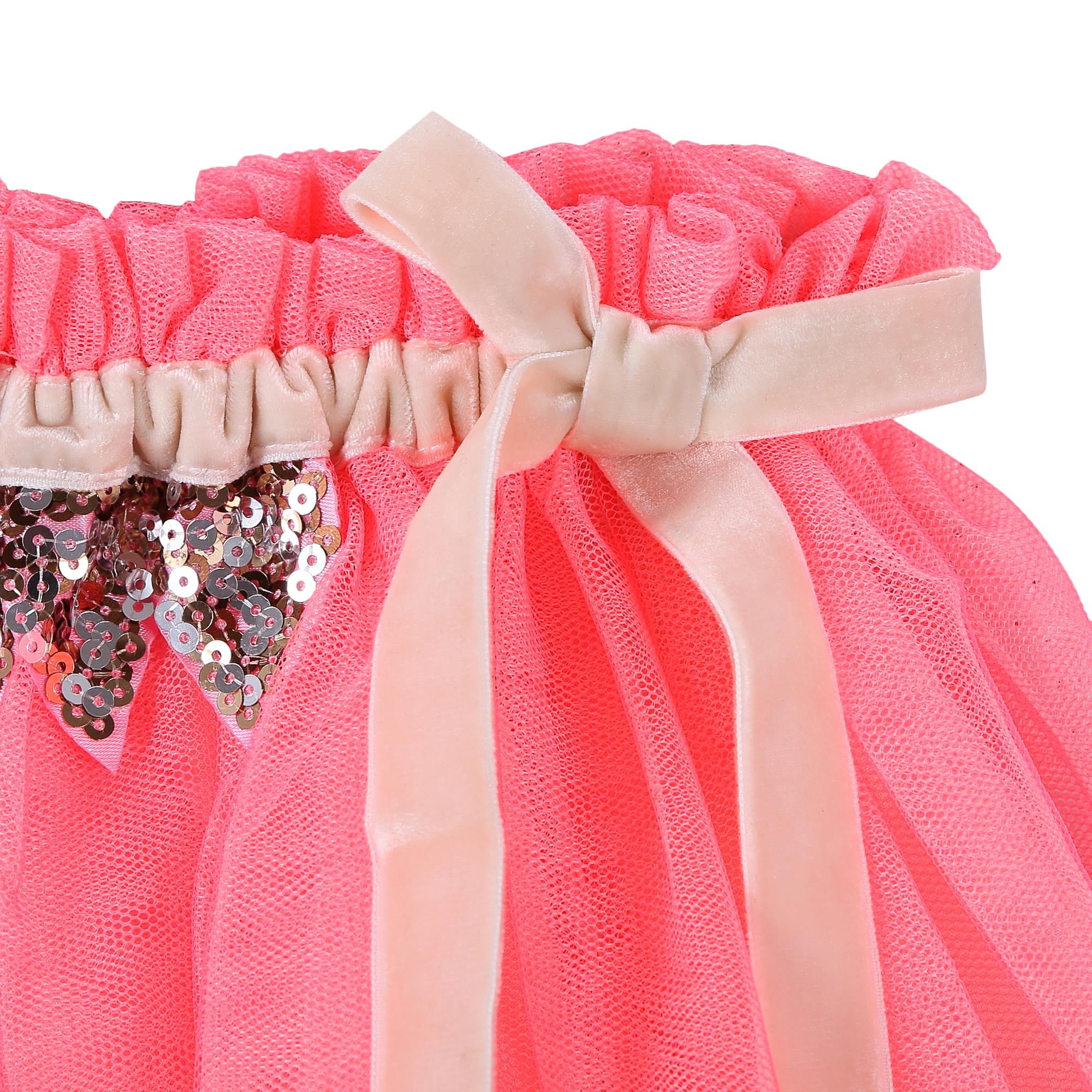 Girls Pink Boe Ribbon Tulle Skirt - CÉMAROSE | Children's Fashion Store - 5