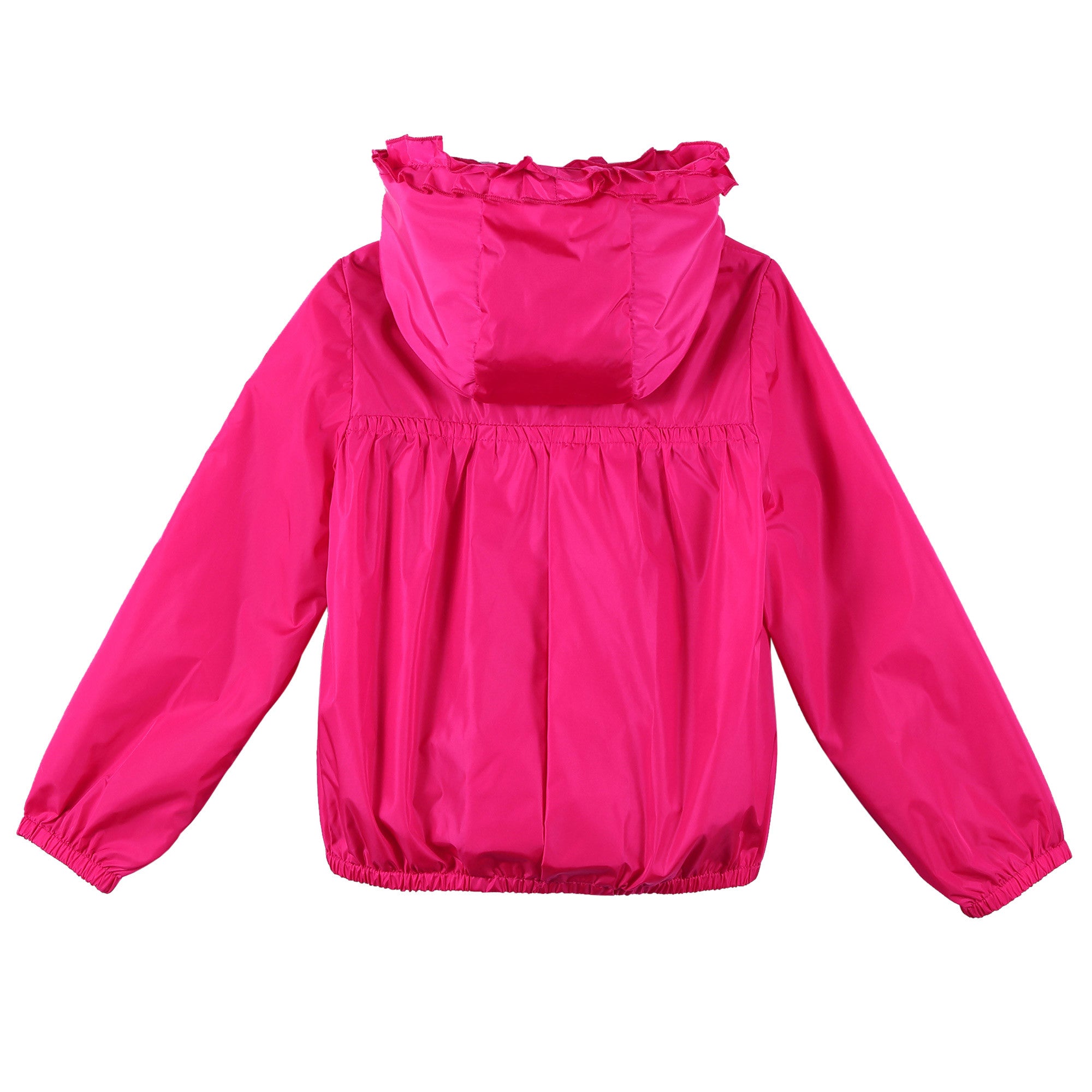Girls Rose Red Frilly Hooded 'Darma' Zip-Up Tops - CÉMAROSE | Children's Fashion Store - 2