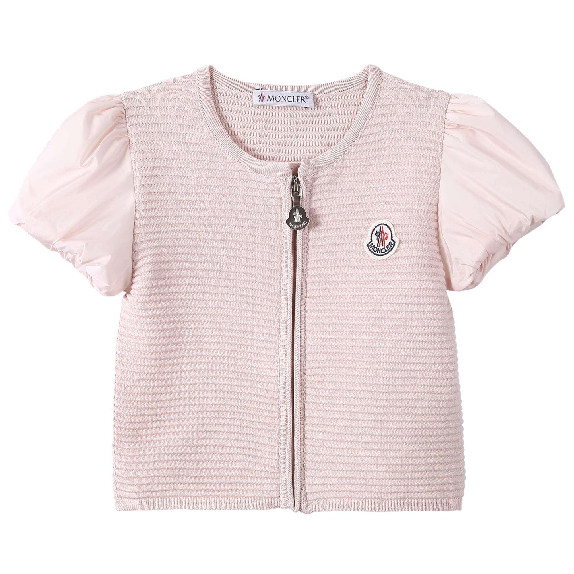 Baby Girls Bright Pink Striped Knitted Sleeveless Cardigan - CÉMAROSE | Children's Fashion Store - 1