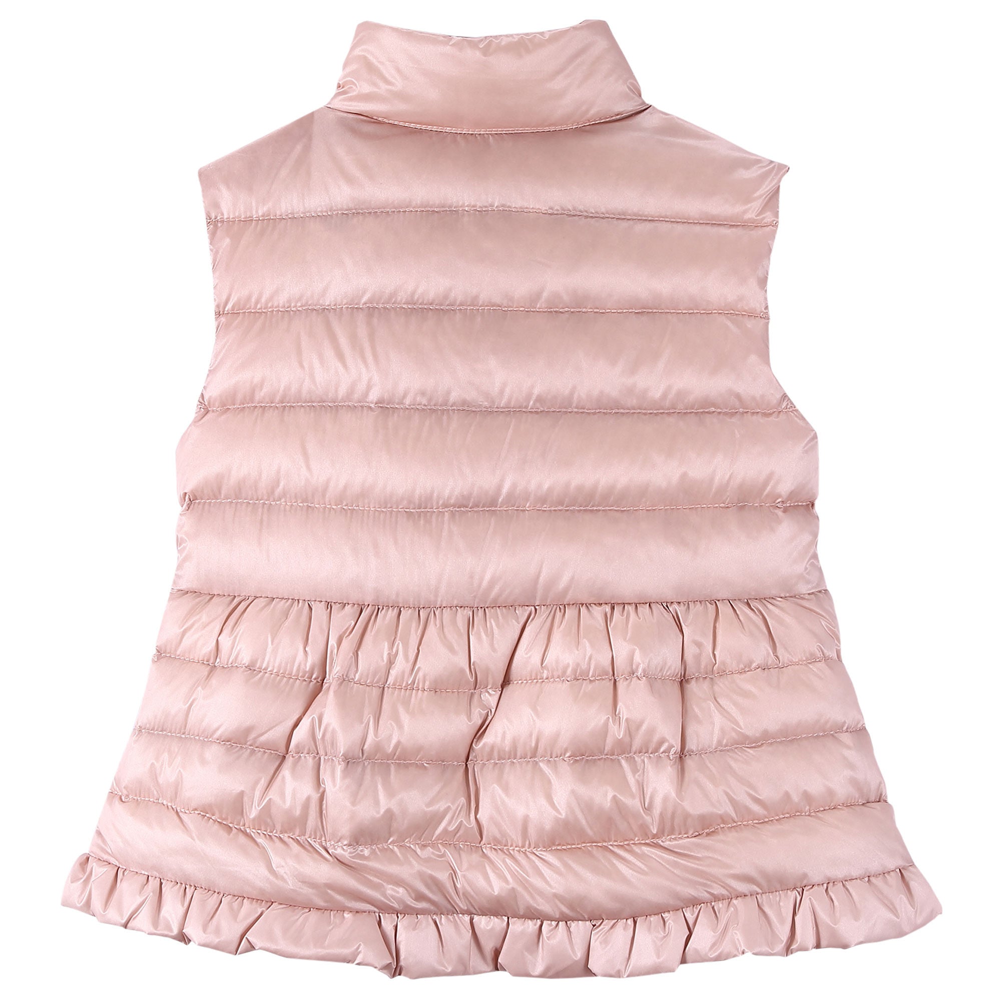 Baby Girls Pale Oyster Pink Down Padded 'Cherame' Gilet - CÉMAROSE | Children's Fashion Store - 2