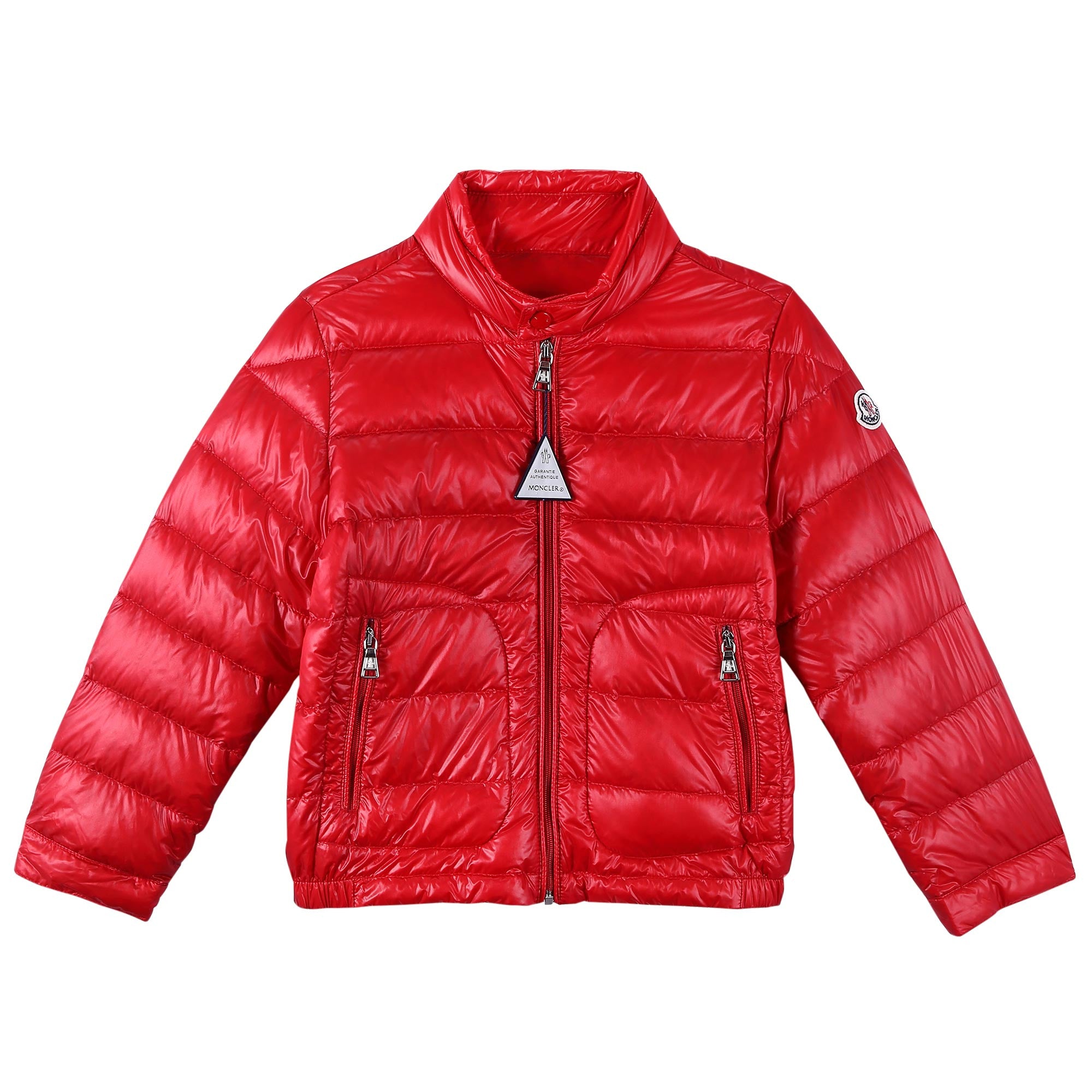 Boys Orange-Red Down Padded 'Acrous' Jacket With Hidden Pocket - CÉMAROSE | Children's Fashion Store - 1