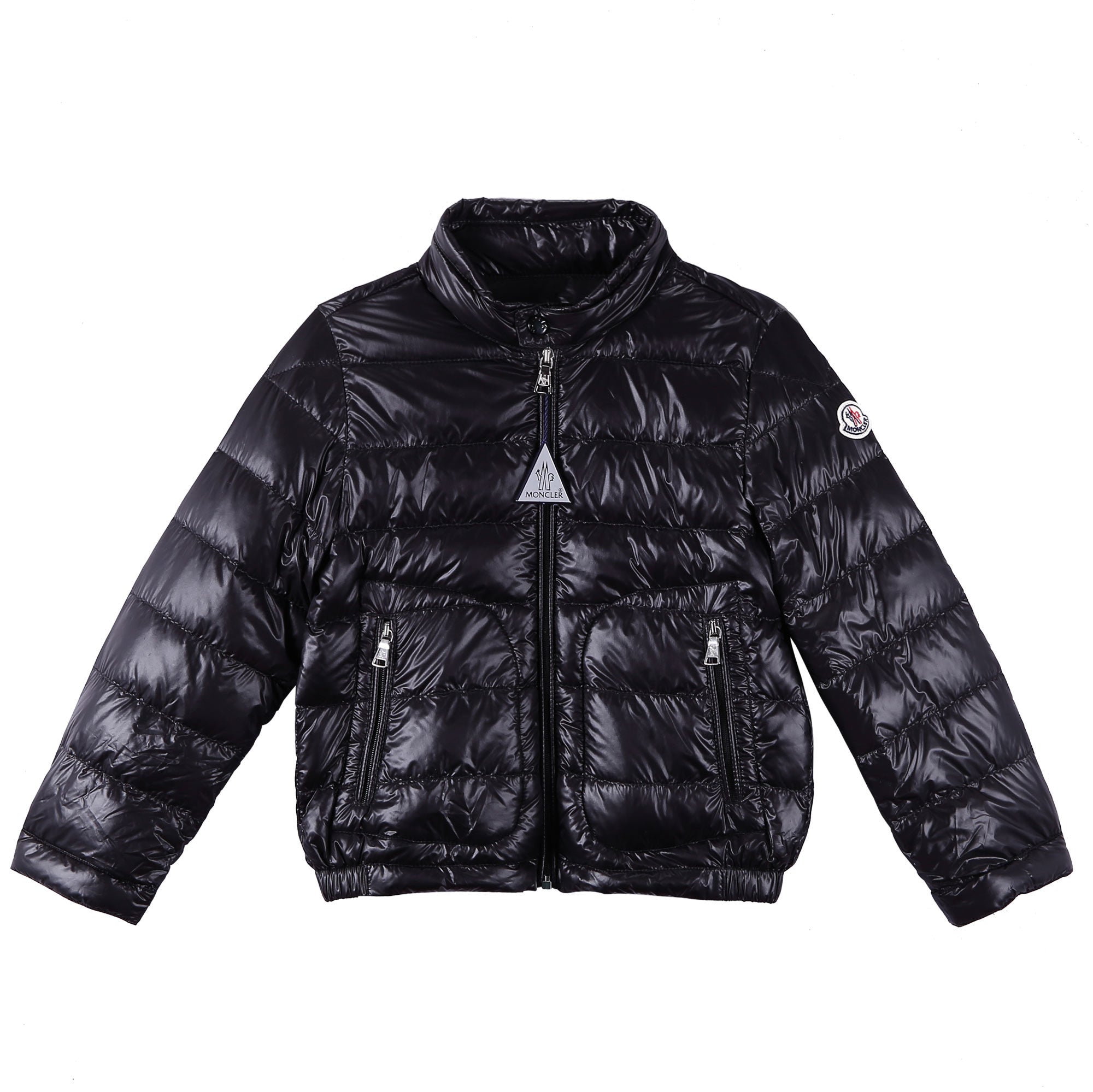 Boys Black Down Padded 'Acrous' Jacket With Hidden Pocket - CÉMAROSE | Children's Fashion Store - 1