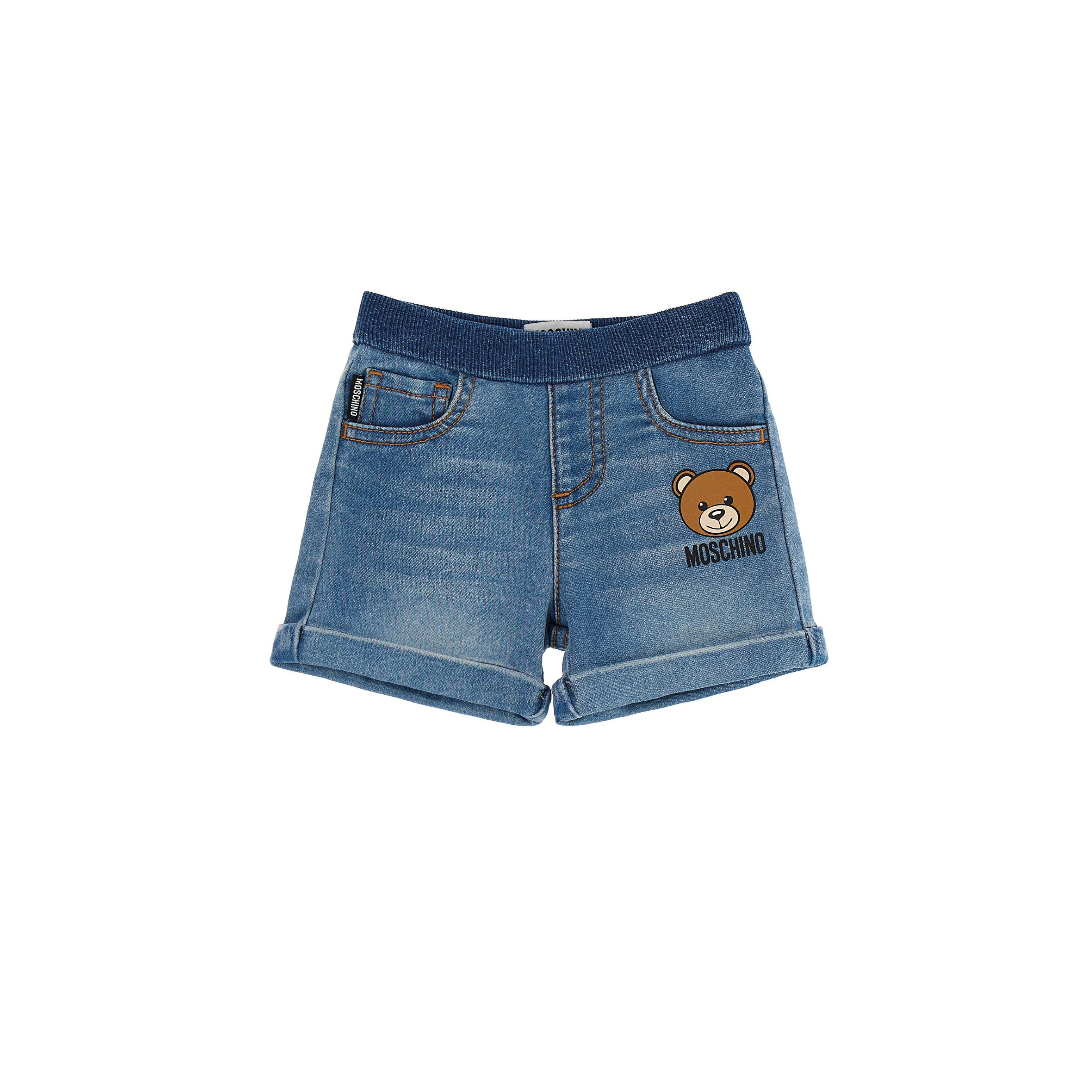 Baby Boys & Girls Blue Cotton Shorts