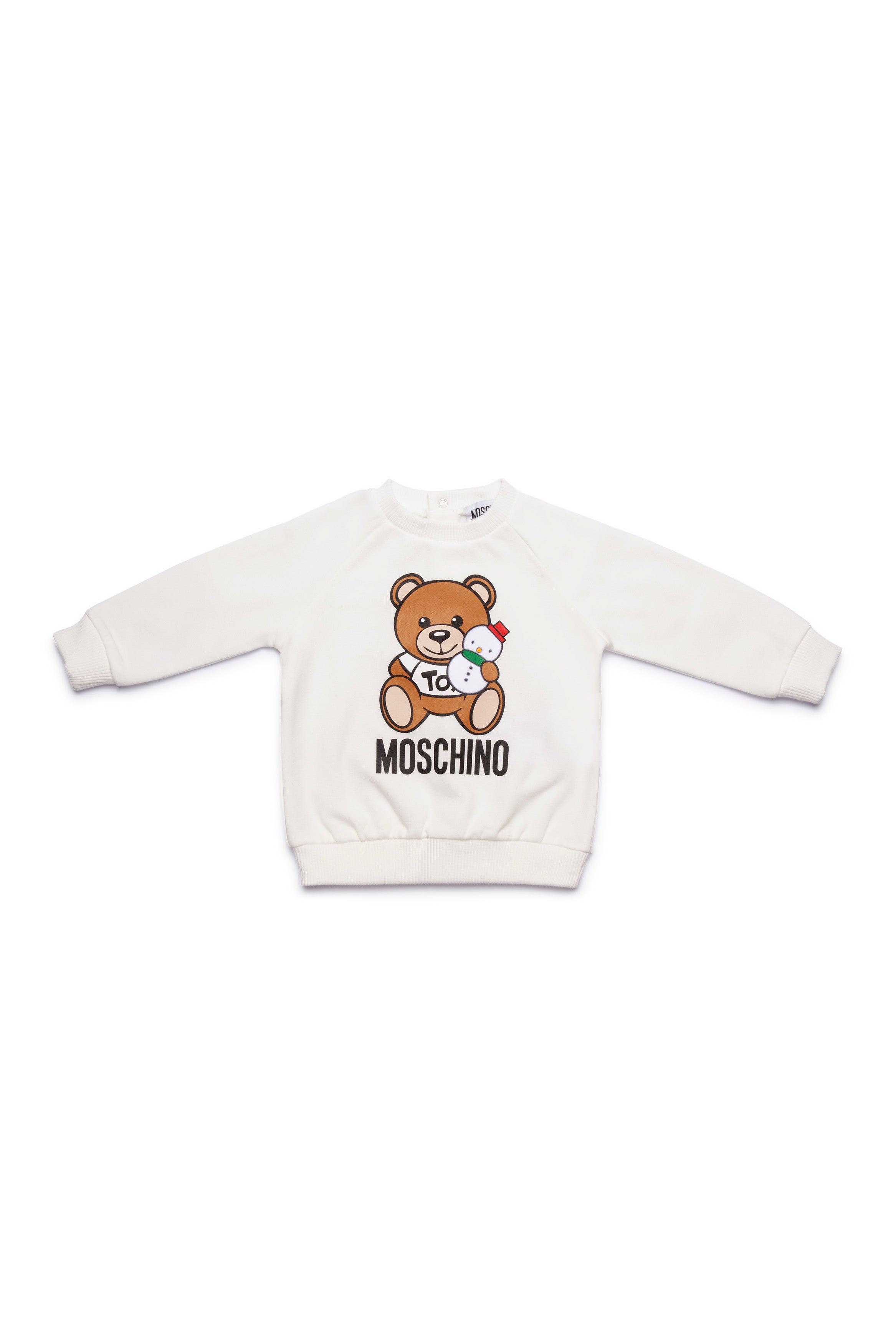 Baby Boys & Girls White Printing Cotton Sweatshirt