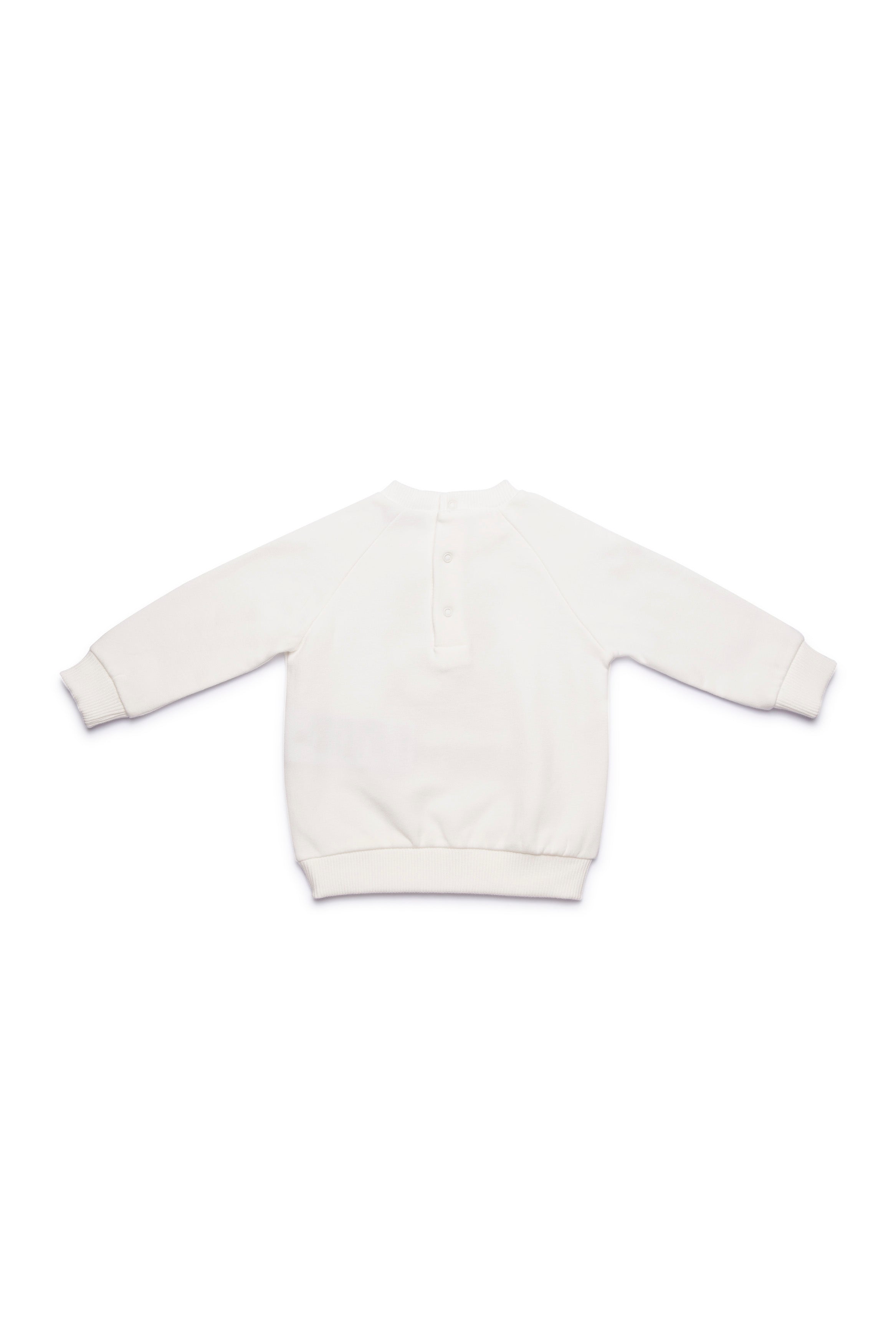 Baby Boys & Girls White Printing Cotton Sweatshirt