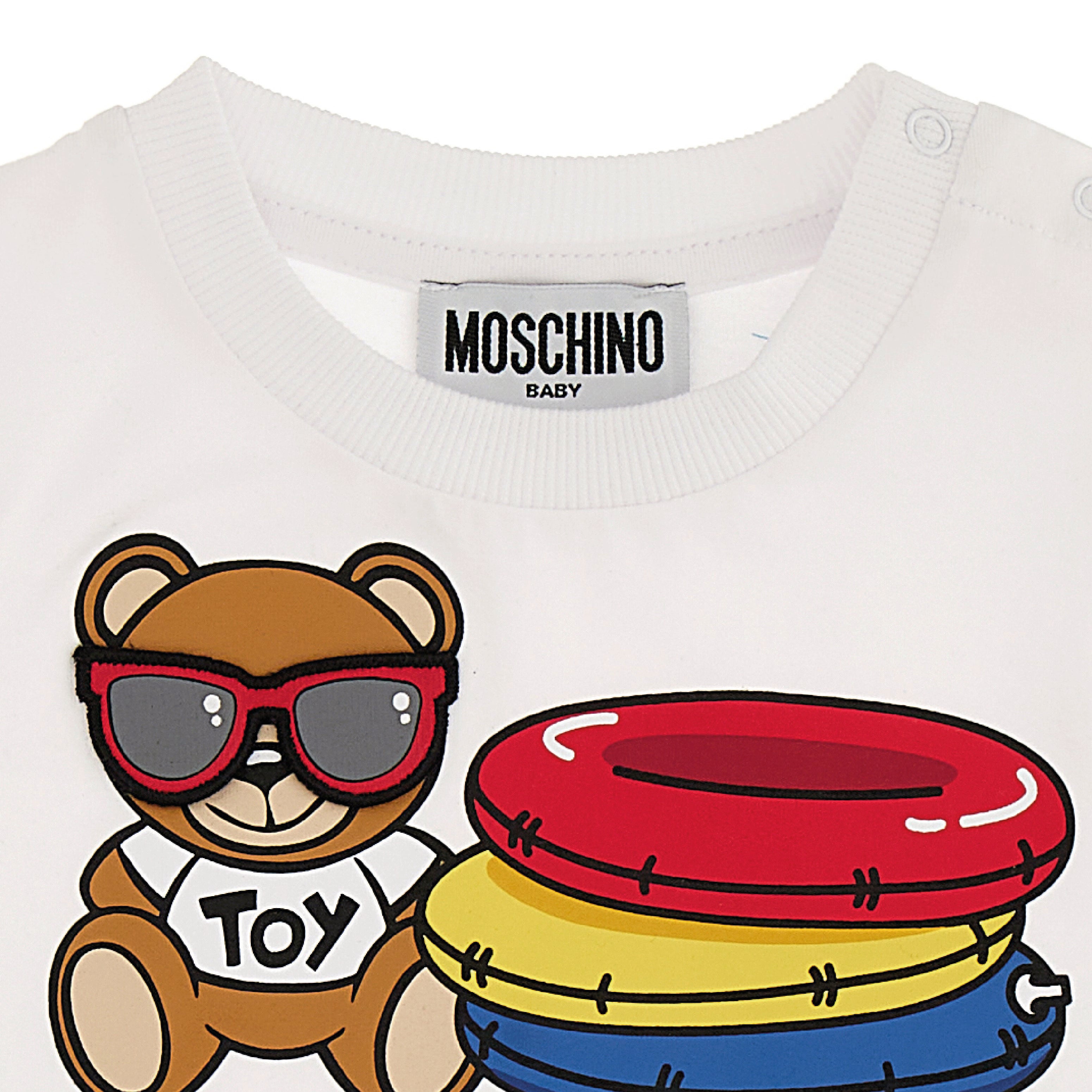 Baby Boys & Girls White Bear Cotton T-Shirt