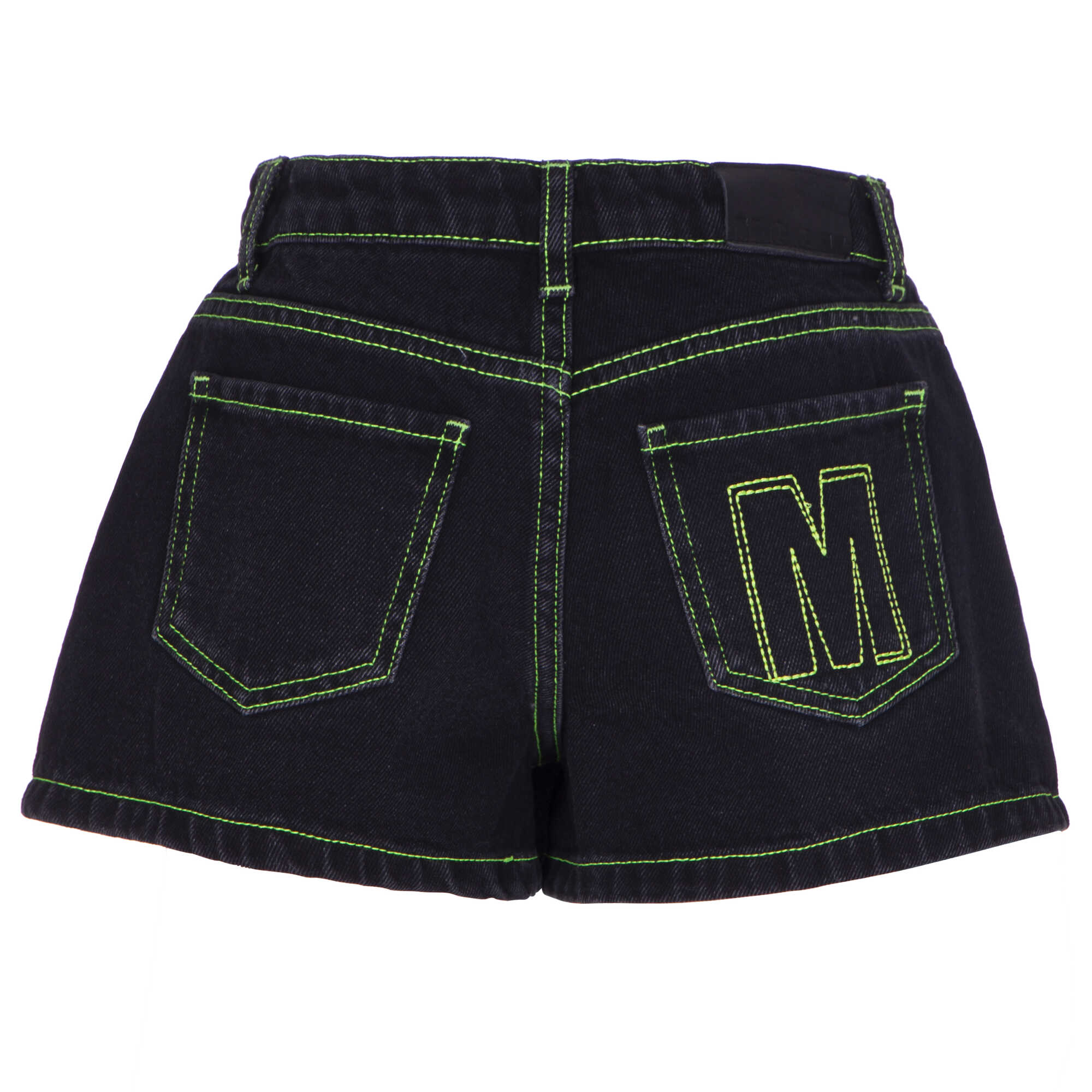 Girls Black Denim Shorts