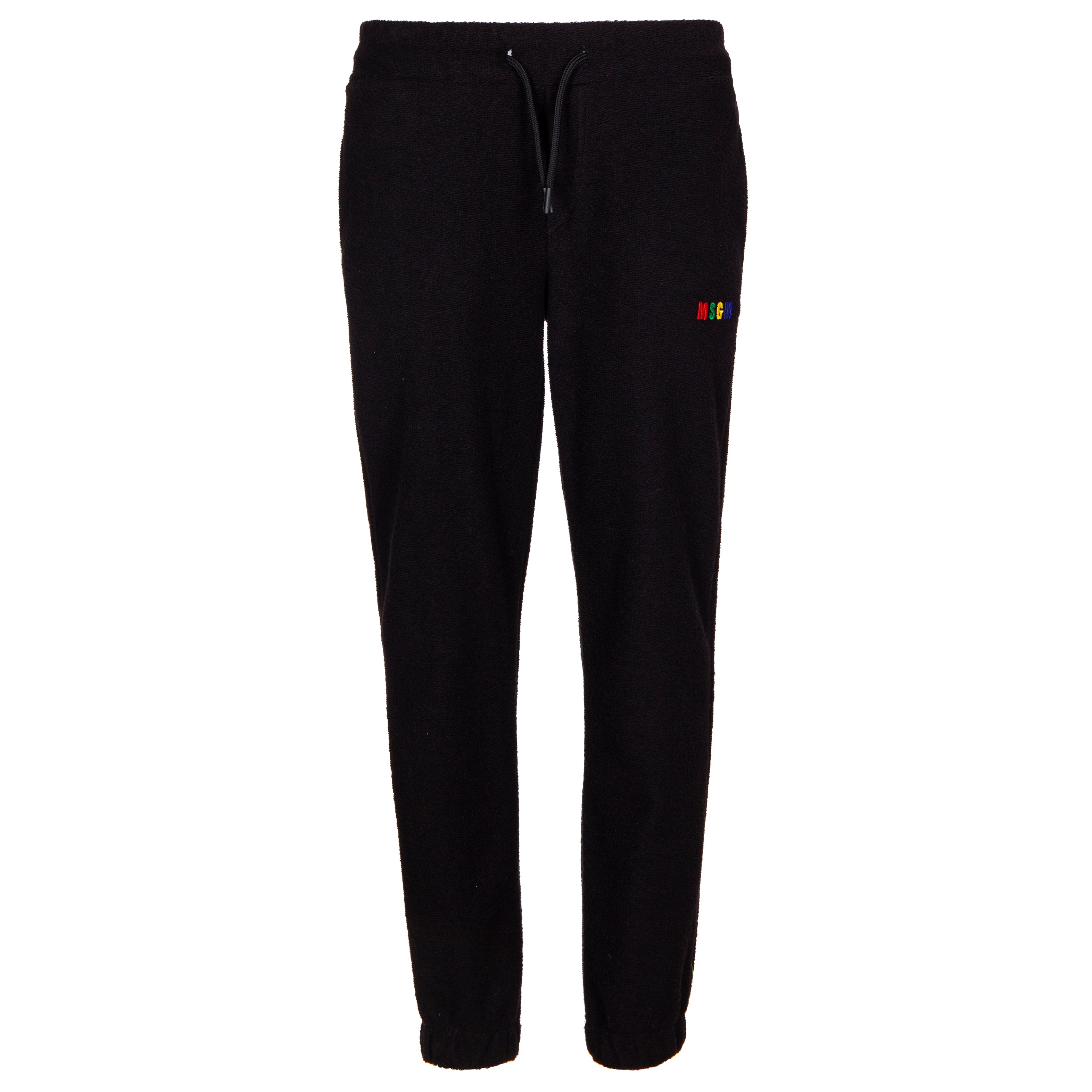 Boys & Girls Black Logo Cotton Trousers