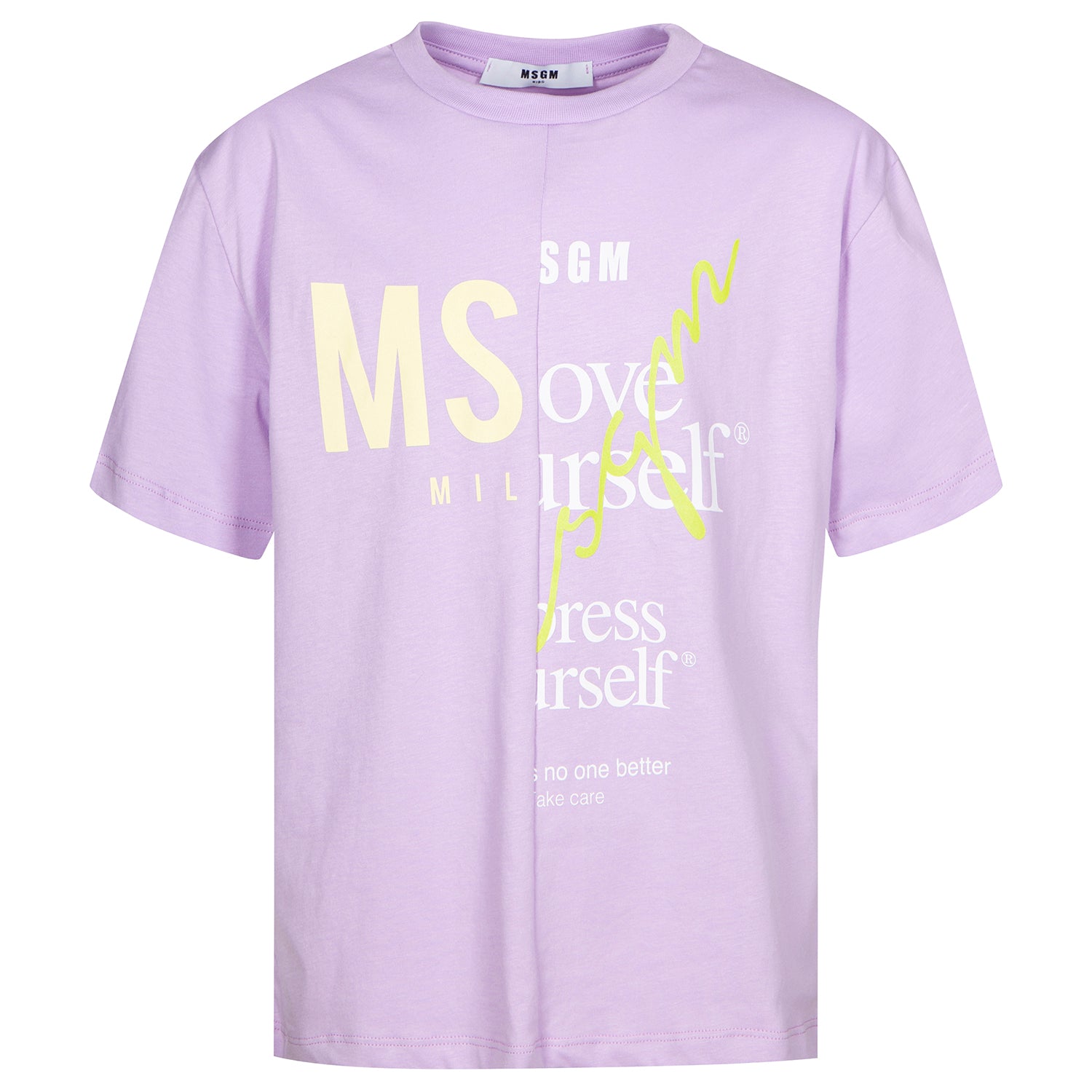 Girls Lilac Logo Cotton T-Shirt