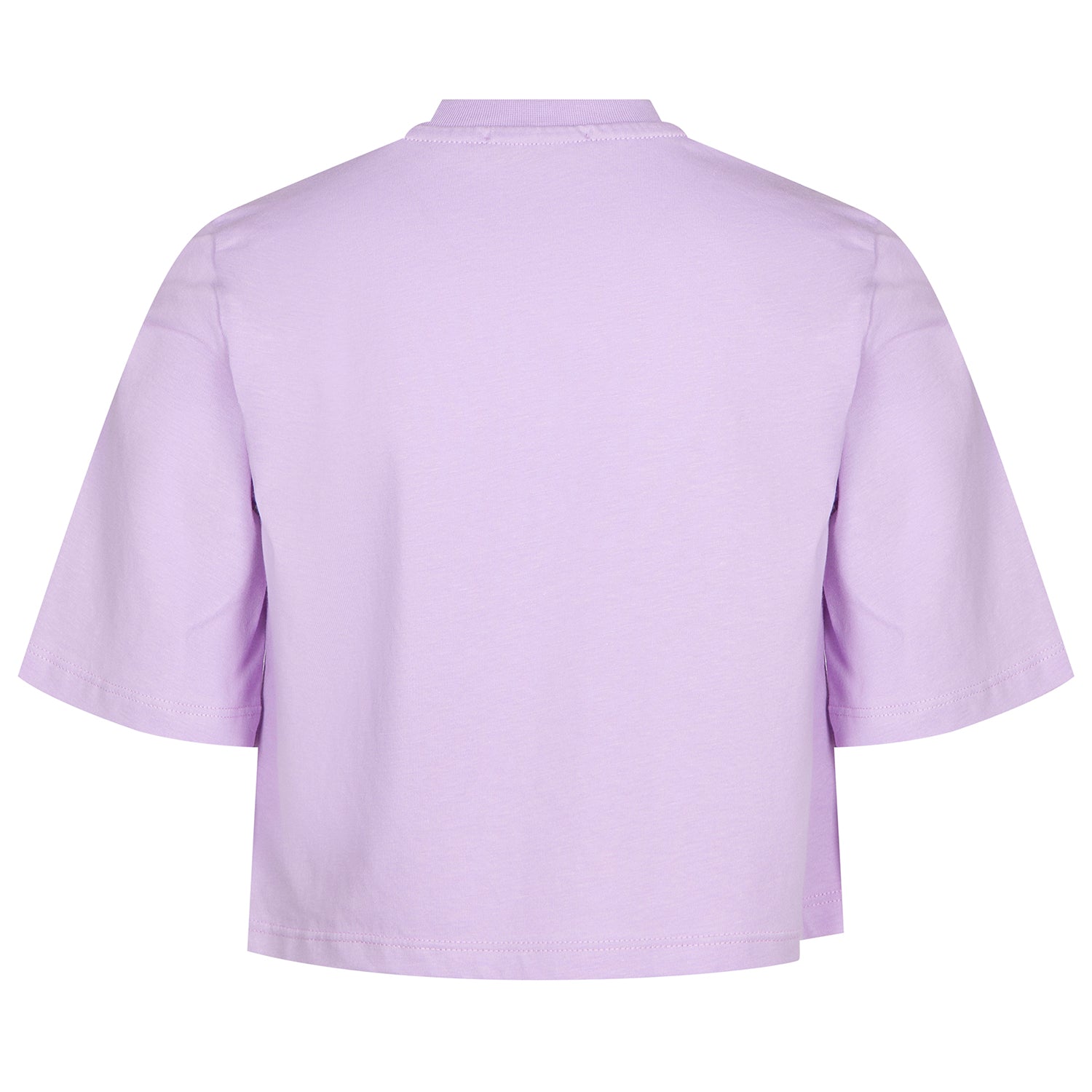 Girls Lilac Printed Cotton T-Shirt