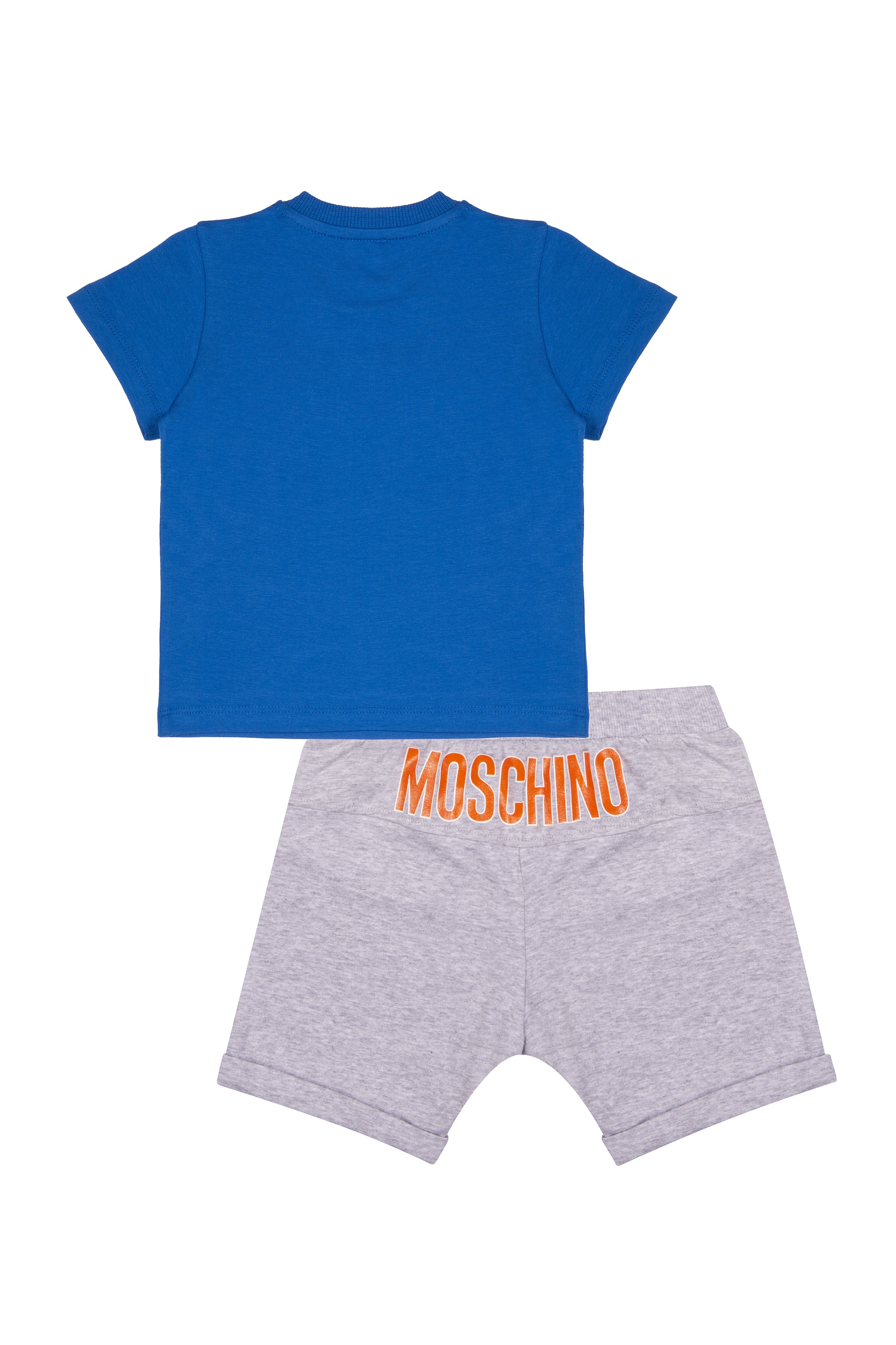 Baby Boys Blue & Grey Cotton Set