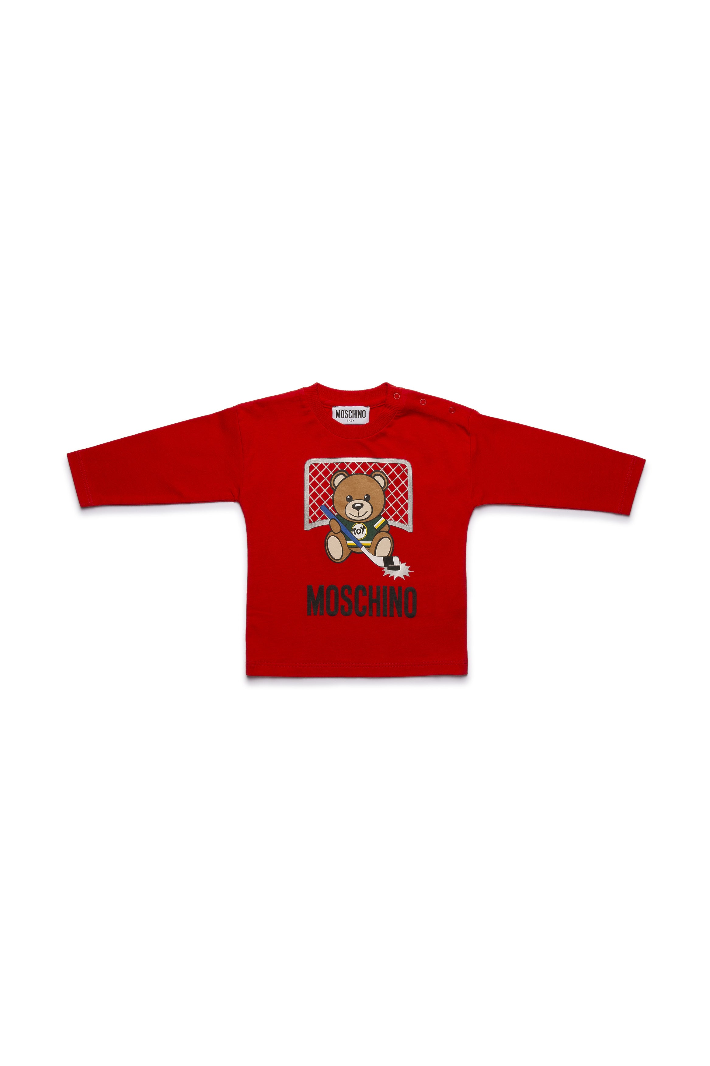 Baby Boys Red Logo Cotton Top