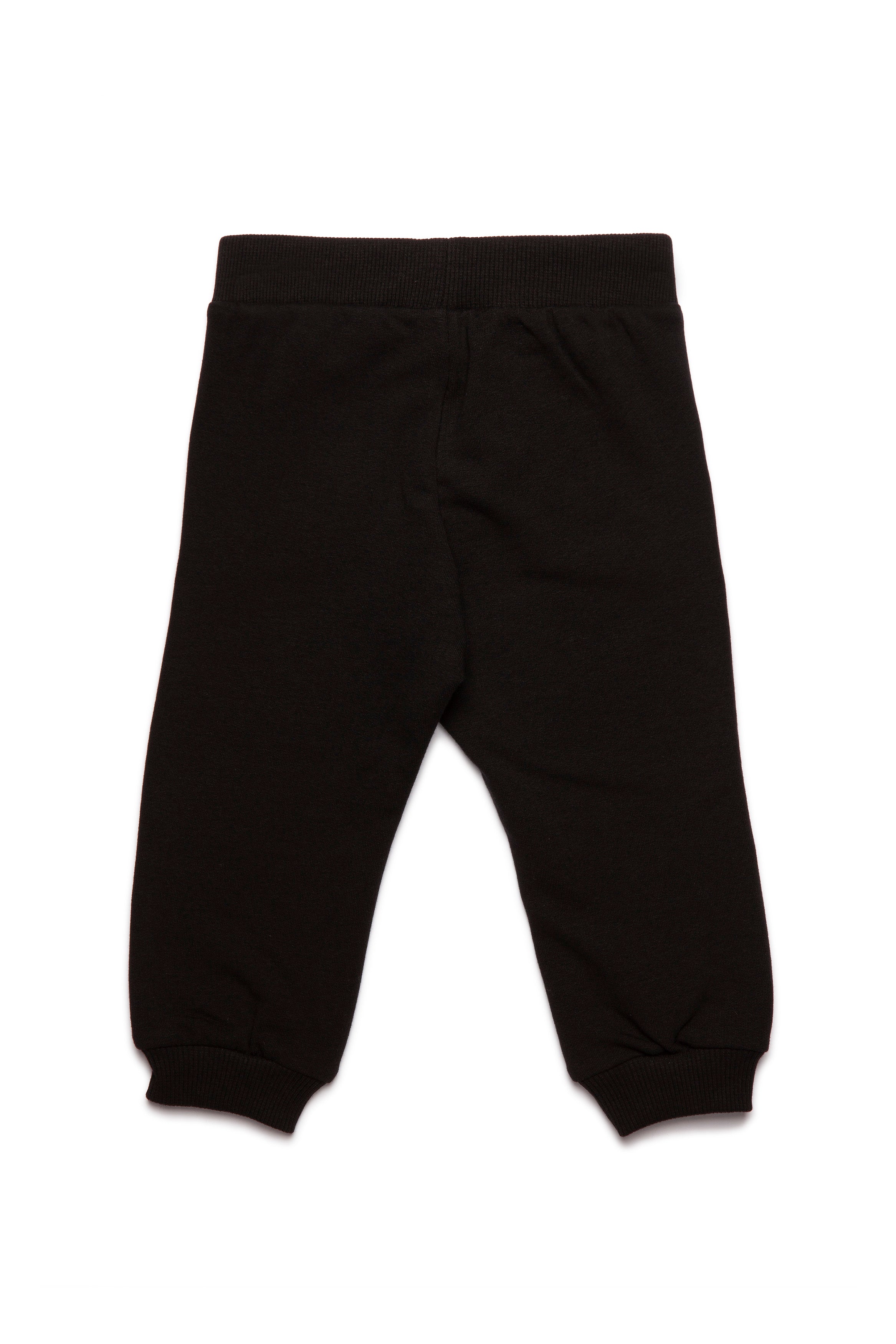 Baby Boys & Girls Black Logo Cotton Trousers