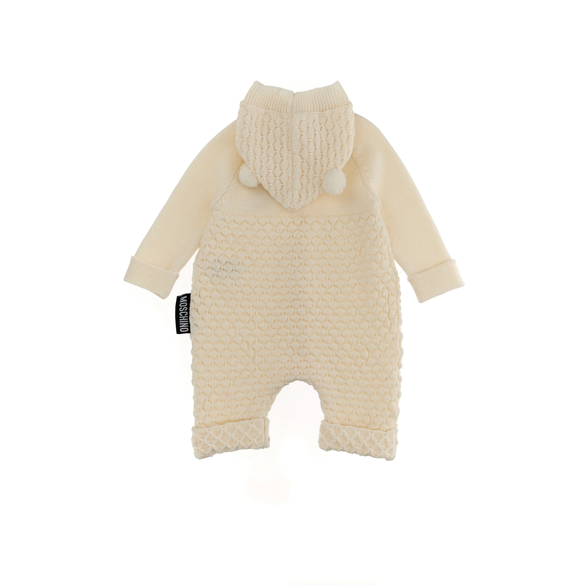 Baby Boys & Girls White Knit Babysuit