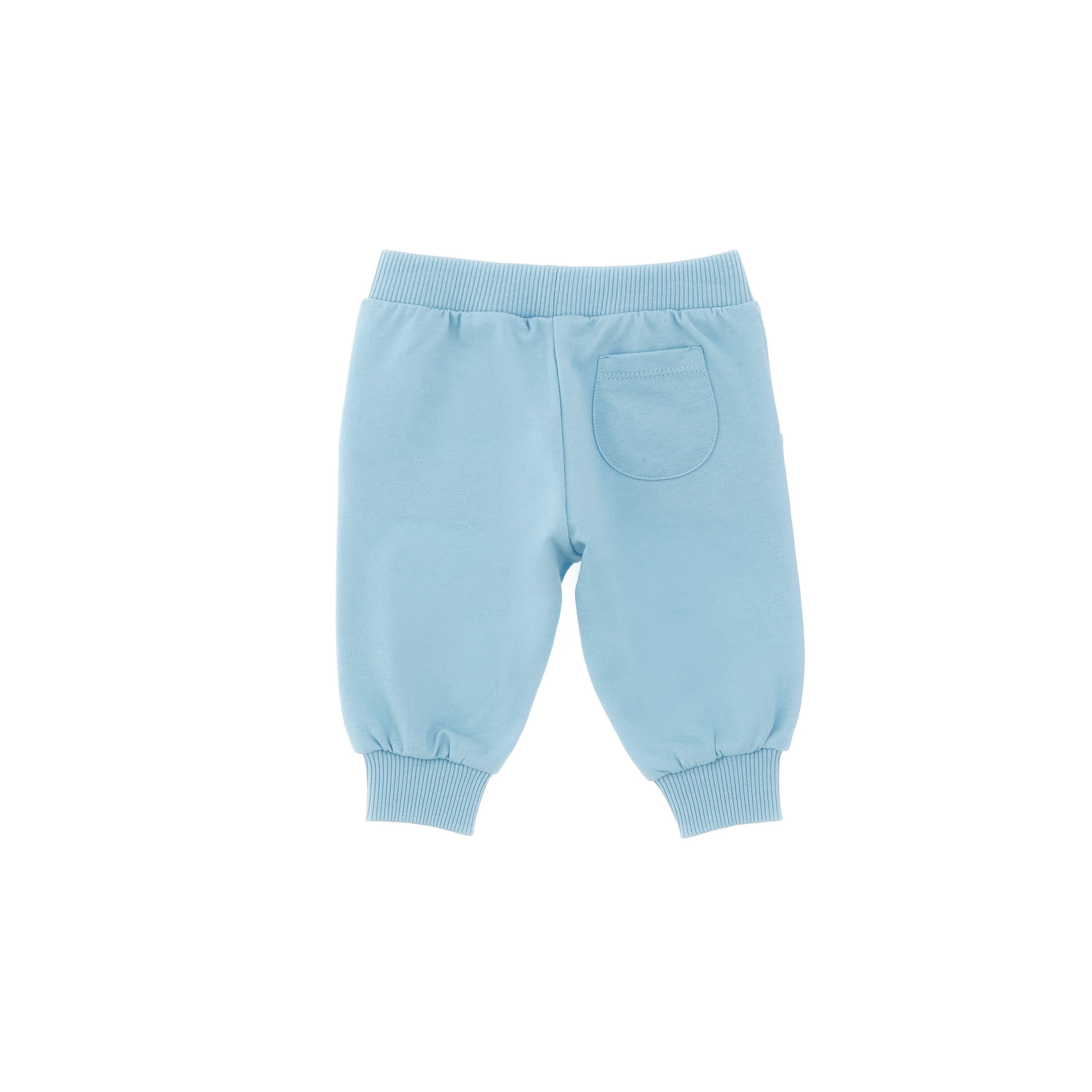 Baby Boys & Girls Blue Cotton Trousers