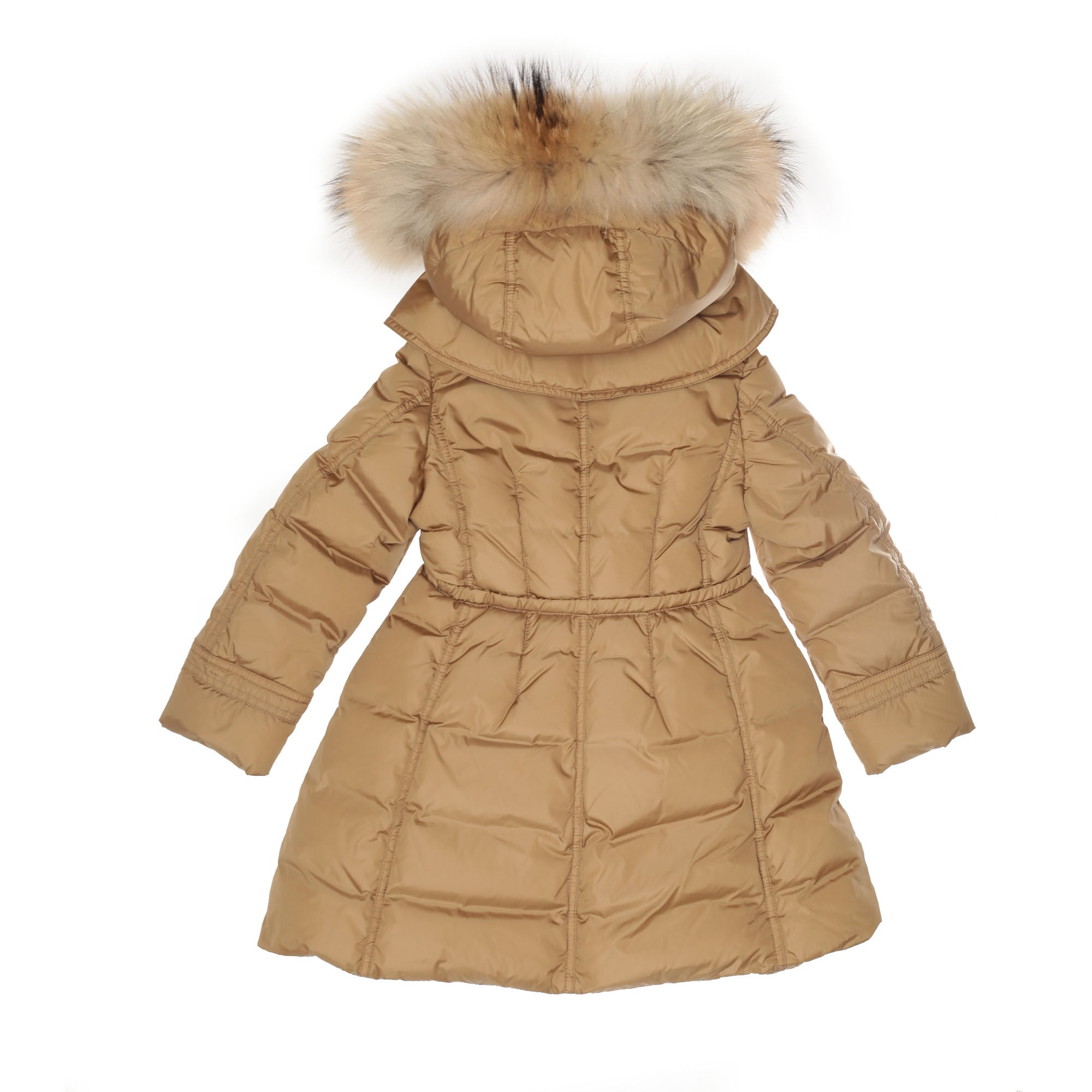 Girls Khaki Plush Trims Hooded 'Phalangere'Jacket - CÉMAROSE | Children's Fashion Store - 2