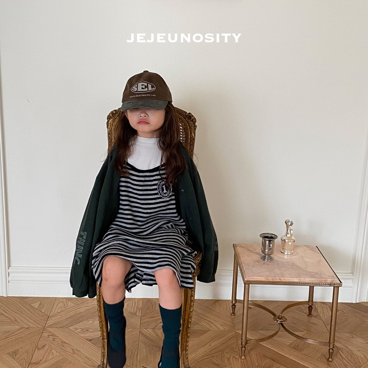 Boys & Girls Brown Logo Cap