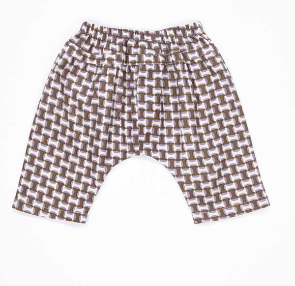 Girls Lilac print Cotton Trousers