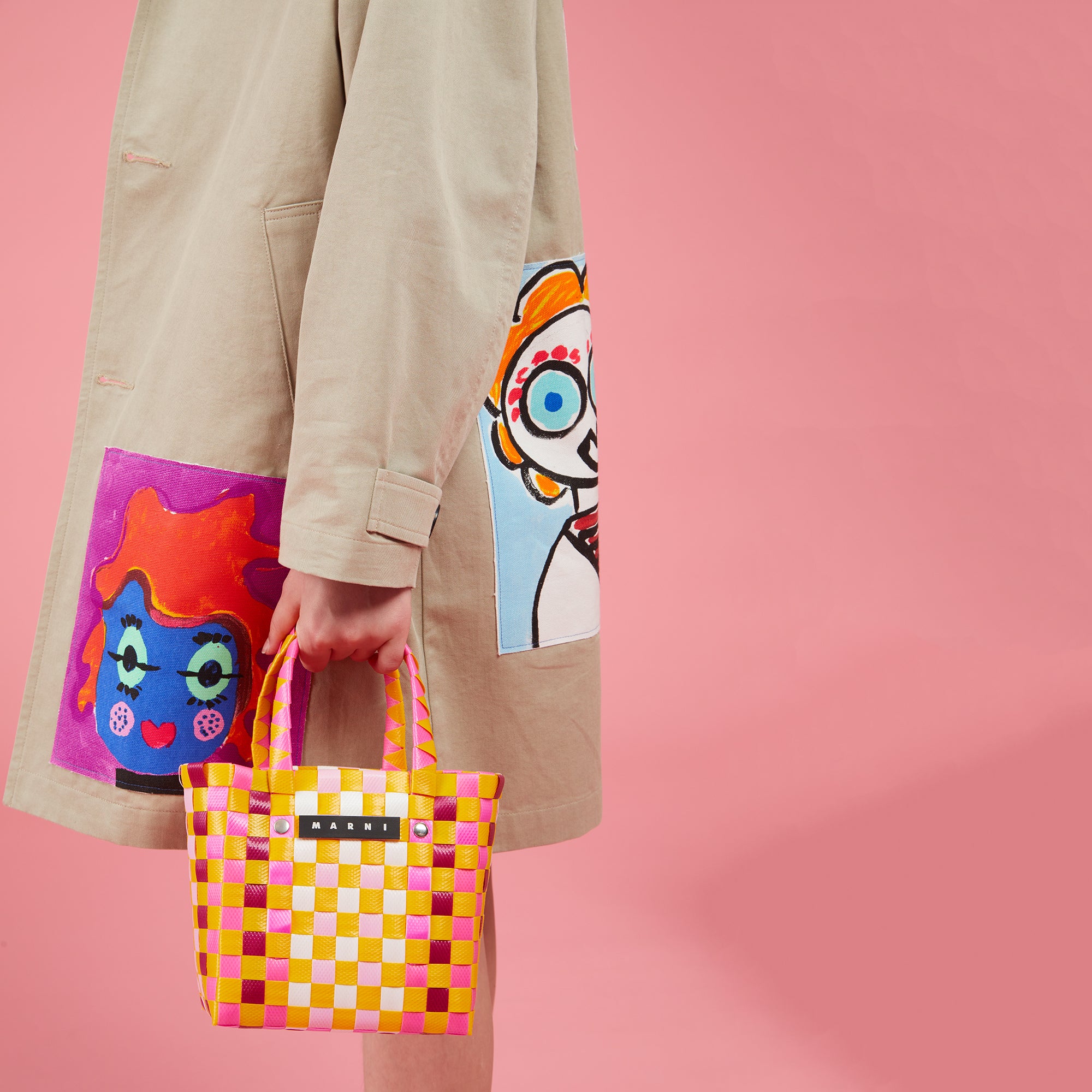 Girls Yellow Logo Handbag