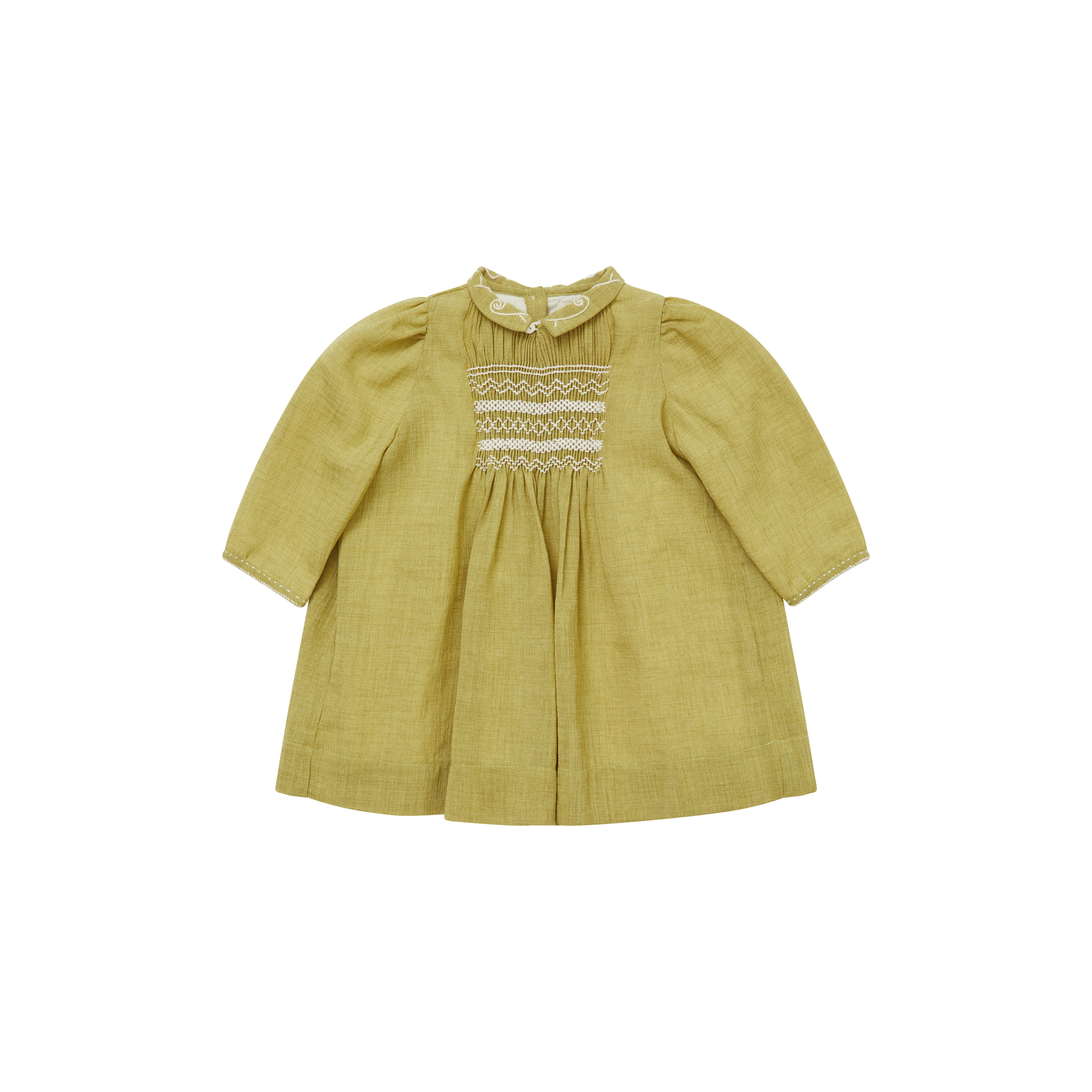 Baby Girls Yellow Cotton Dress