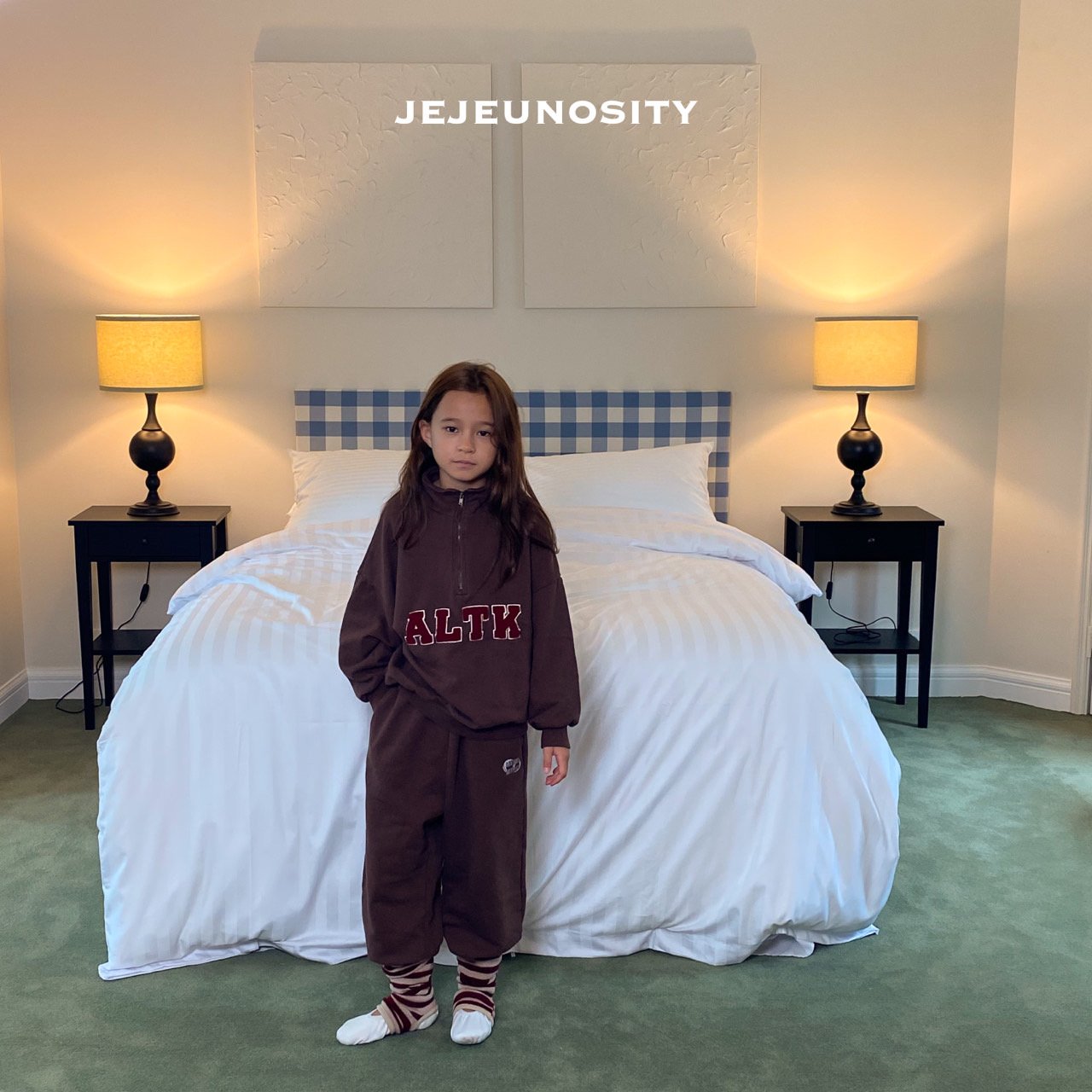 Boys & Girls Brown Cotton Trousers