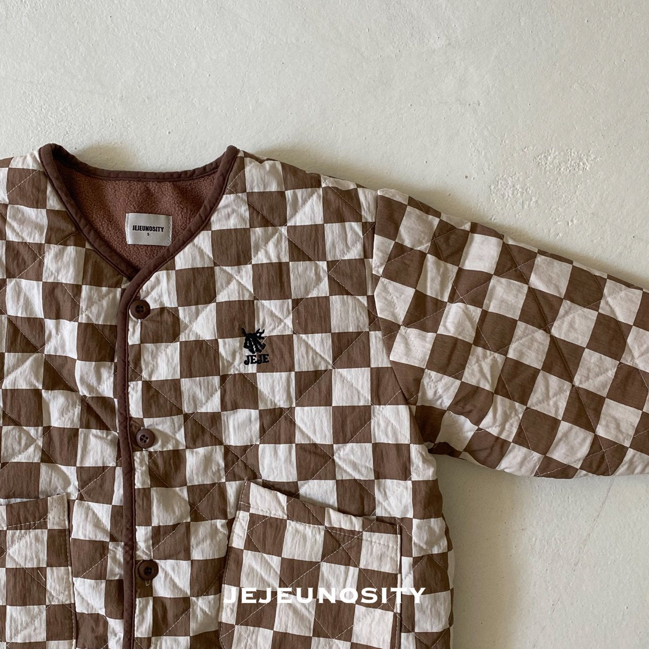 Boys & Girls Brown Check Jacket