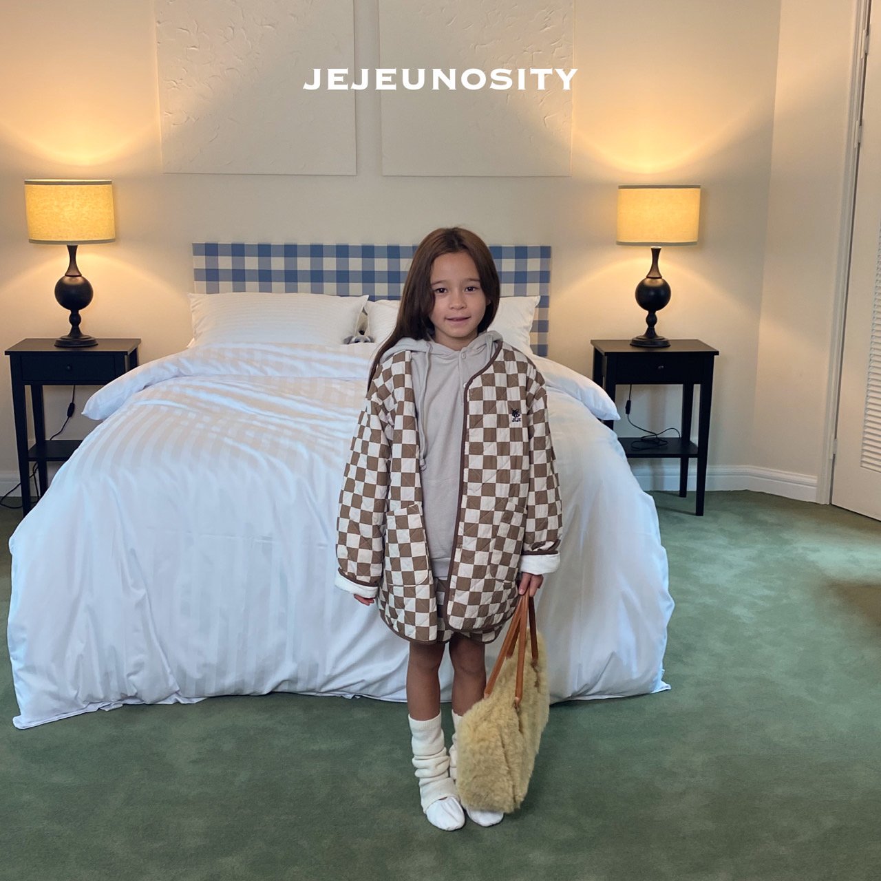 Boys & Girls Brown Check Jacket