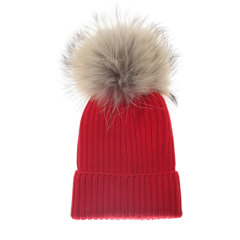 Boys & Girls Red Plush Trims Knitted Hat - CÉMAROSE | Children's Fashion Store - 2