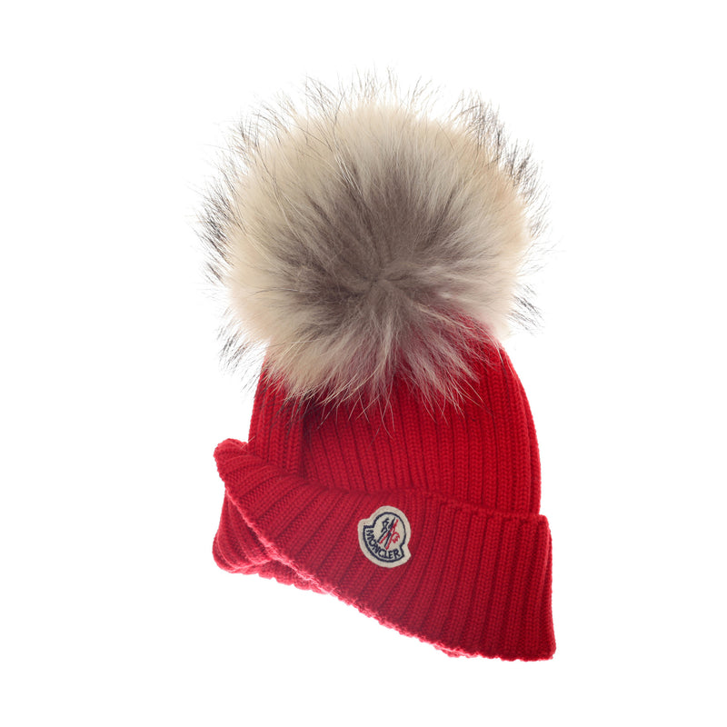 Boys & Girls Red Plush Trims Knitted Hat - CÉMAROSE | Children's Fashion Store - 3