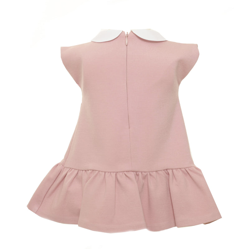 Baby Girls Powder Pink Woven Viscose Dress - CÉMAROSE | Children's Fashion Store - 2