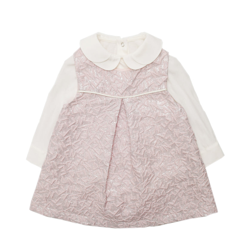 Baby Girls Pink Shirt Style Dress - CÉMAROSE | Children's Fashion Store - 1